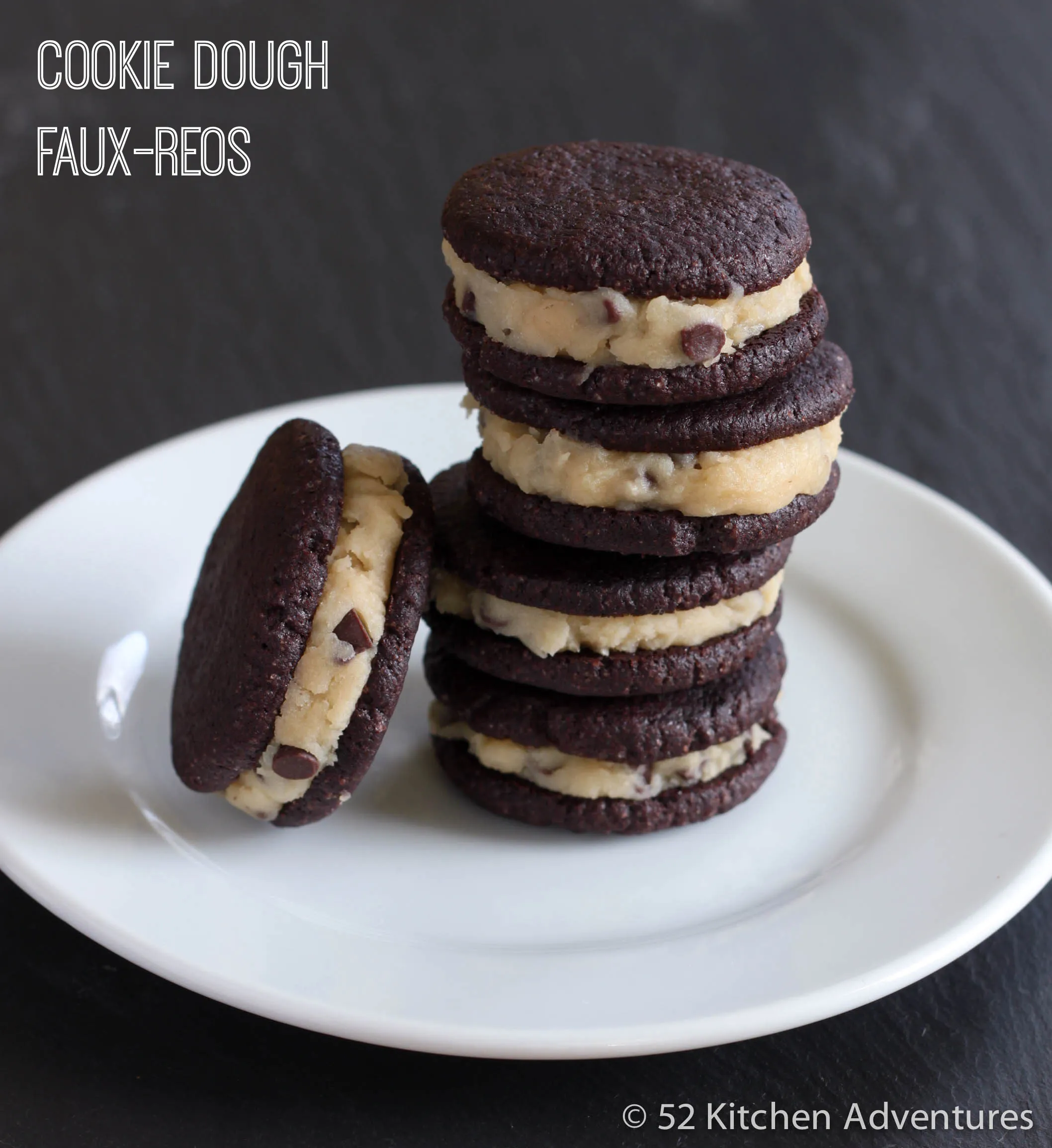 Homemade Cookie Dough Oreos