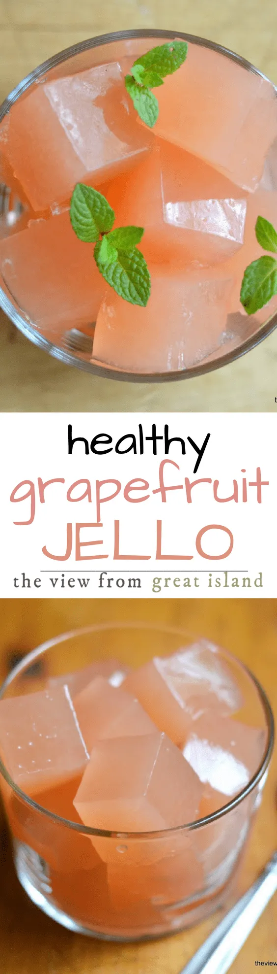 Homemade Fresh Grapefruit or Pomegranate Jello