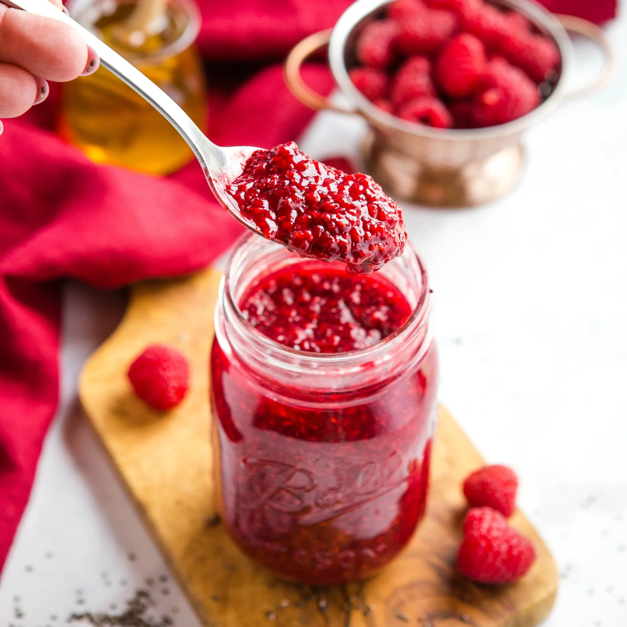 Homemade Raspberry Chia Jam