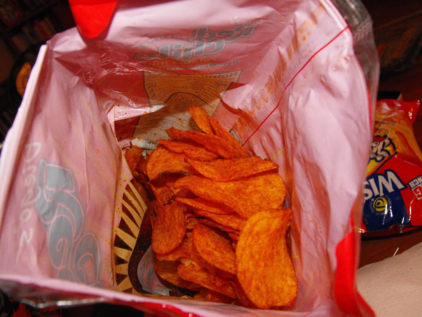 Homemade Red Chile Potato Chips