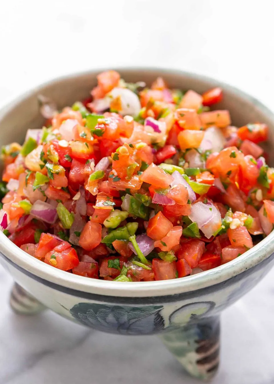 Homemade Salsa with Fresh Tomatoes and Cilantro