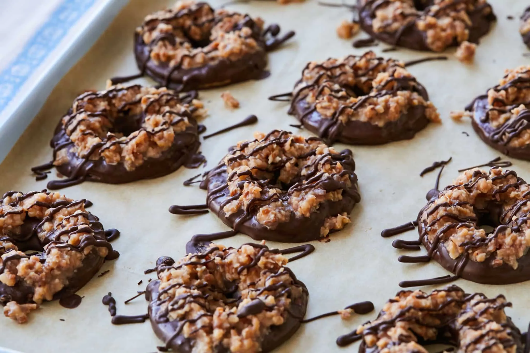 Homemade Samoas aka Caramel Coconut Girl Scout Cookies