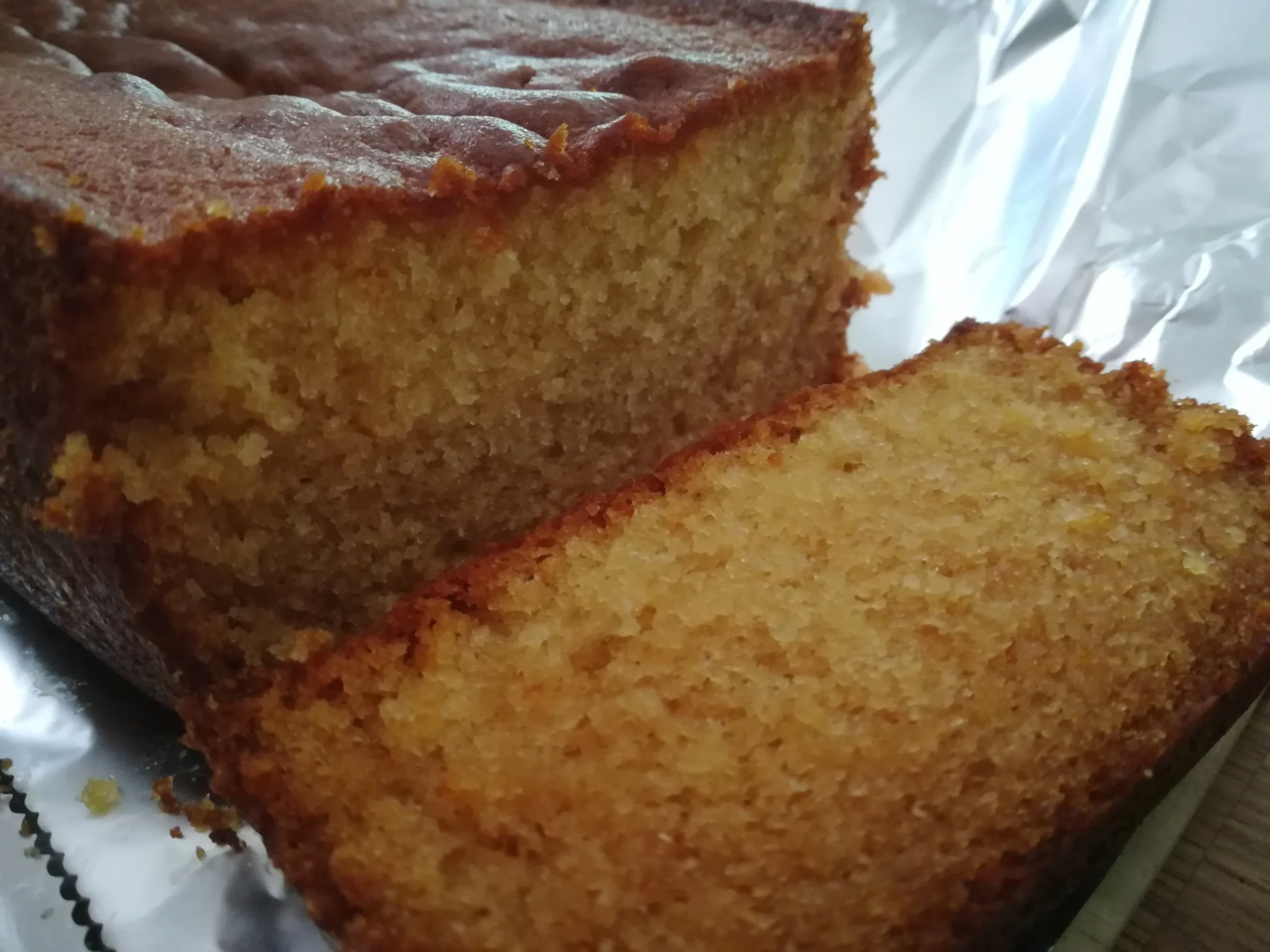 Honey Butter Spread on Lemon Cake