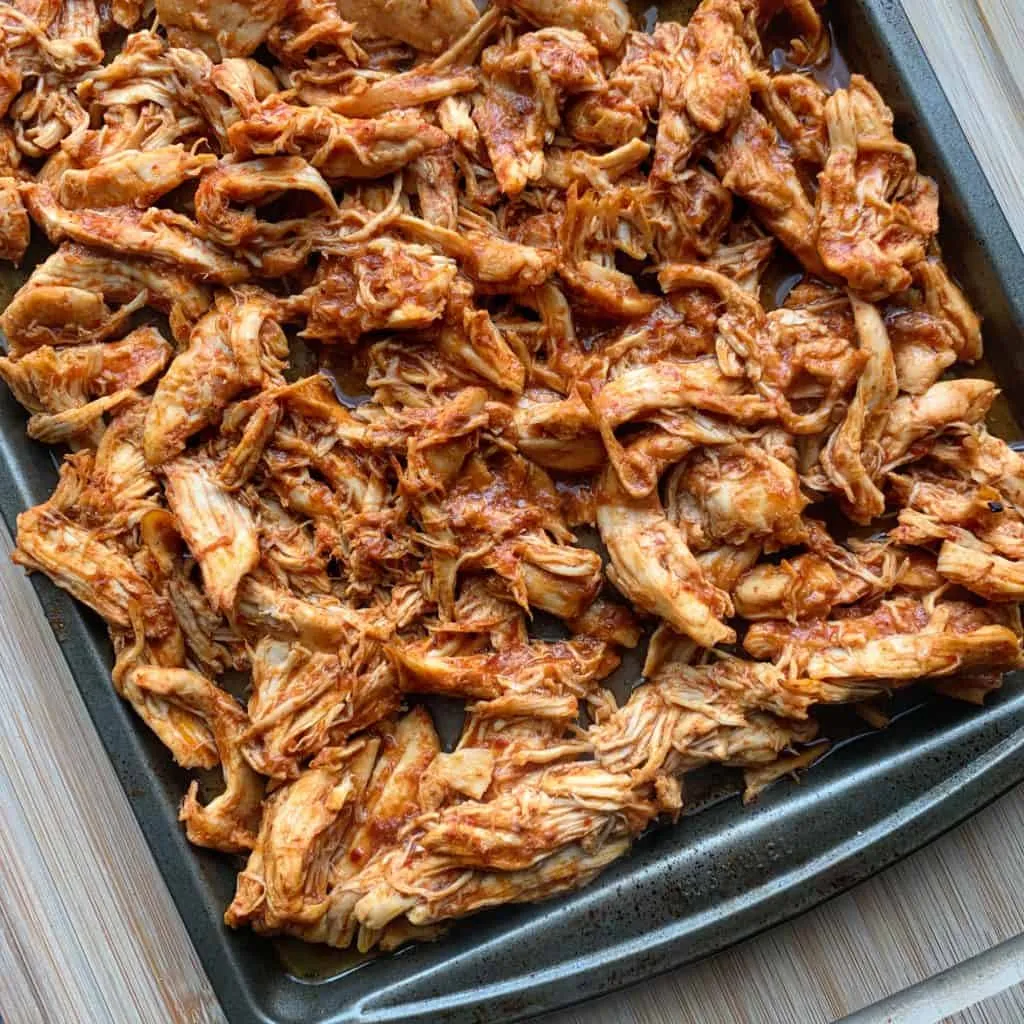 Honey Chipotle Crockpot Pulled Chicken