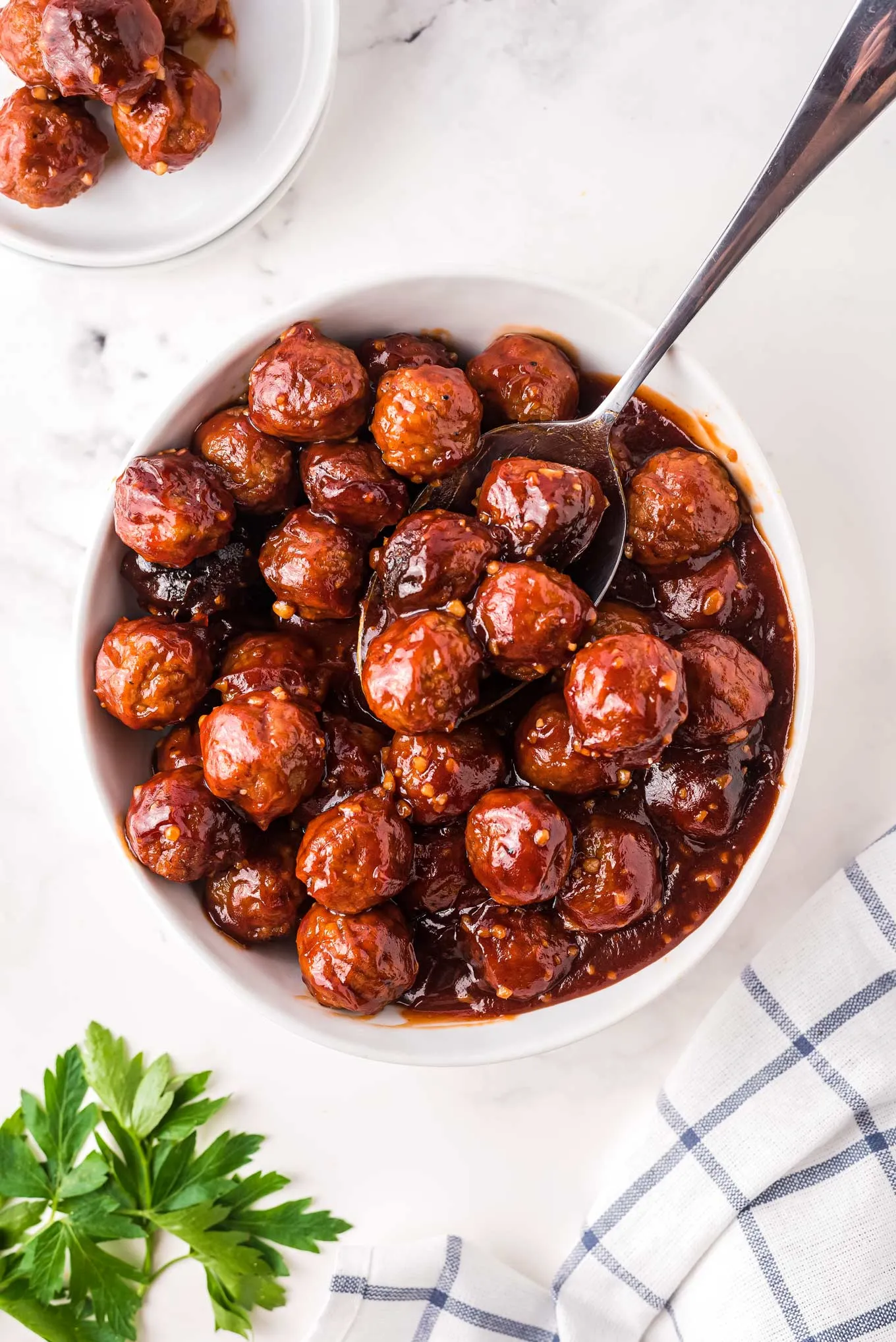 Honey Garlic Crockpot Meatballs