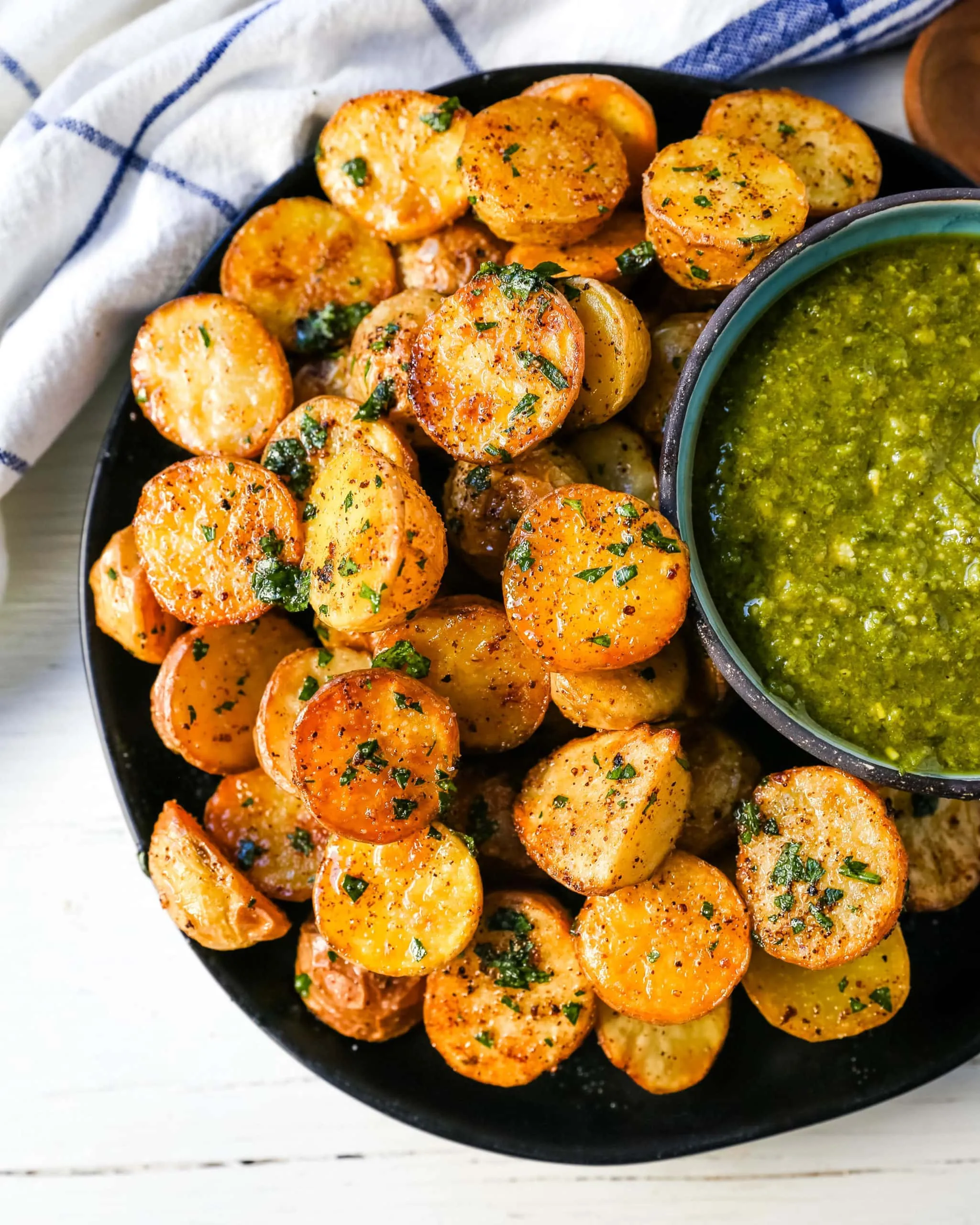 Honey Garlic Roasted Yukon Potatoes