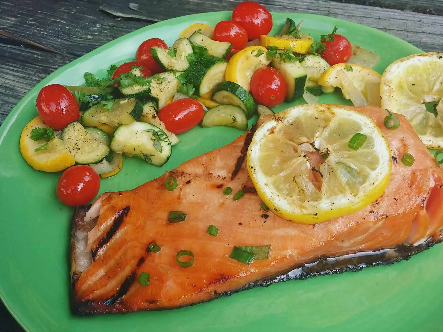Honey Ginger Grilled Salmon
