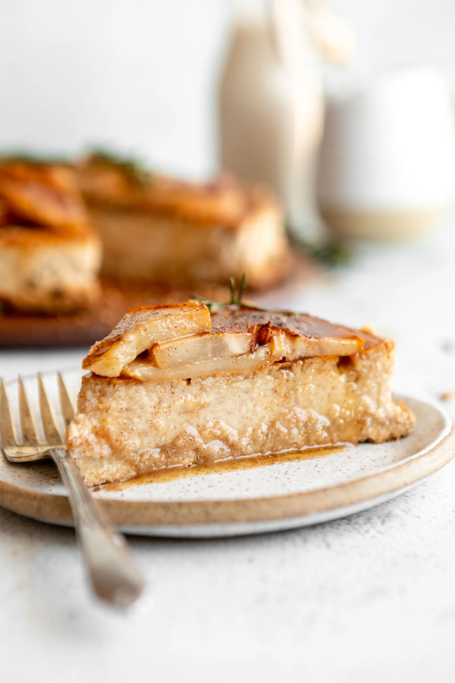 Honey Ginger Pear Cheesecake