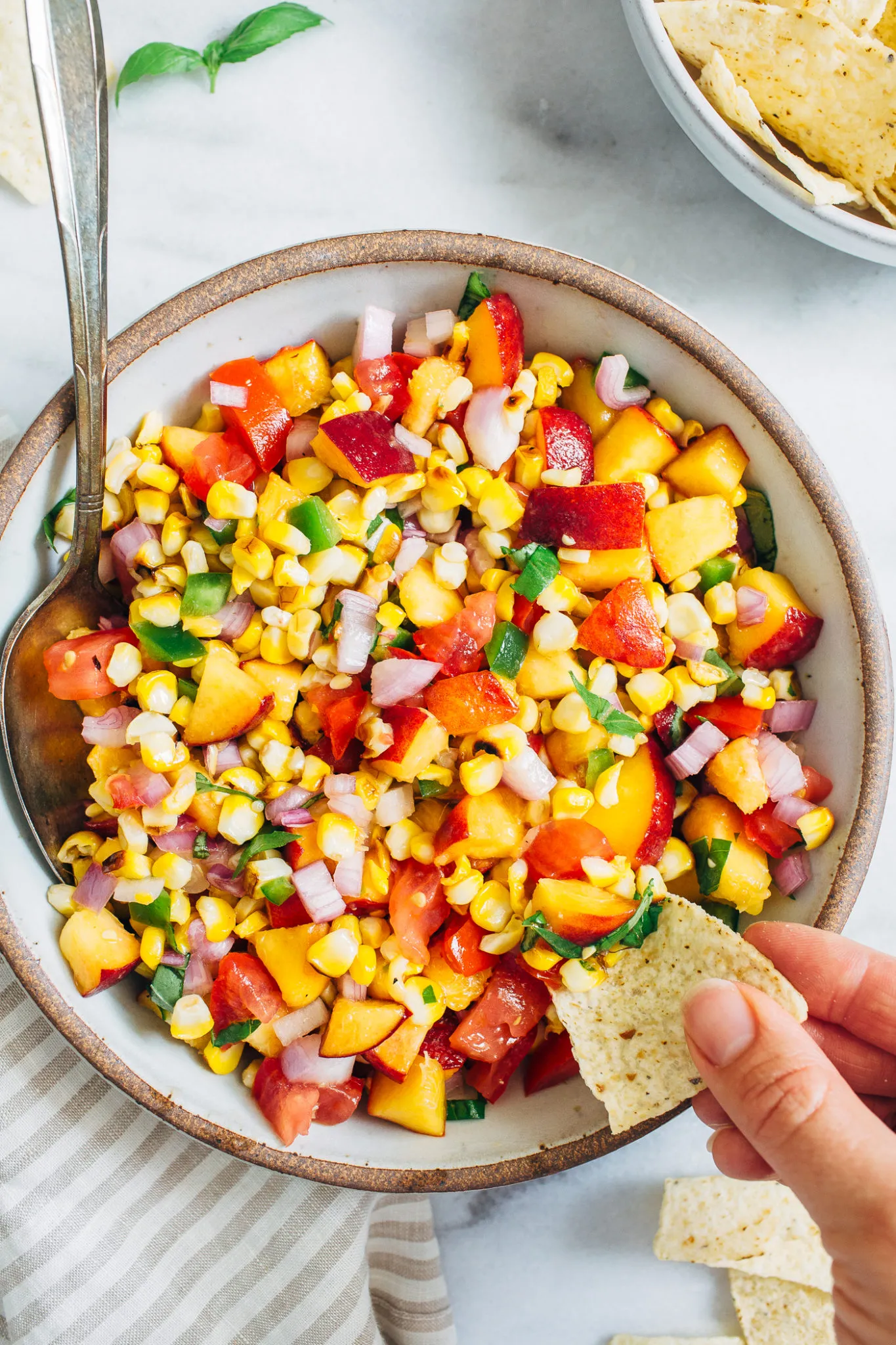Honey Lime Peach Salsa