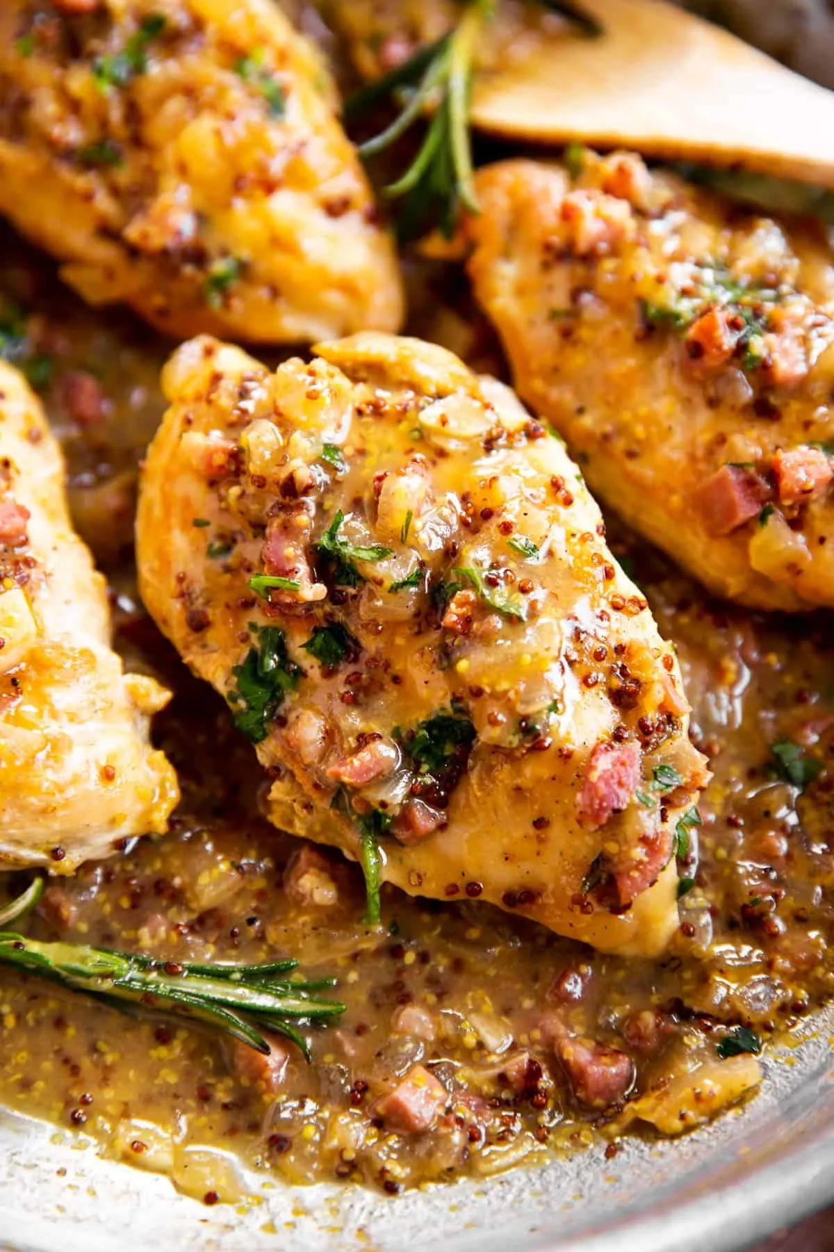 Honey Mustard Bacon Wrapped Chicken Bites