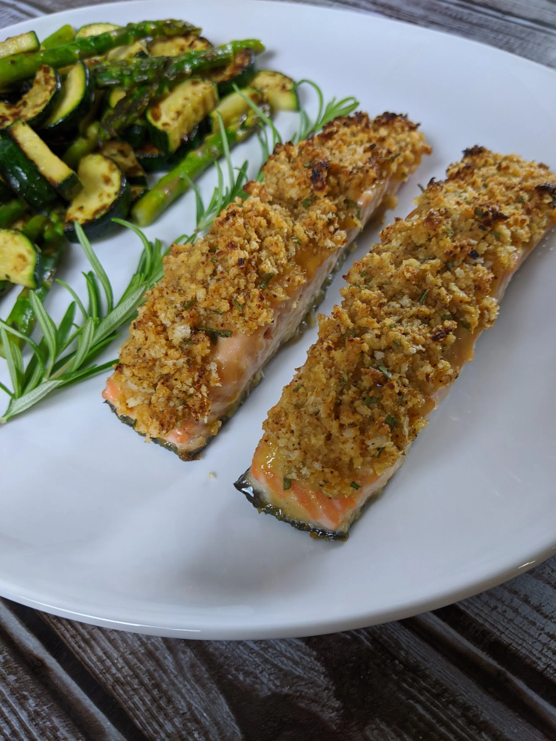 Honey Mustard Crusted Salmon