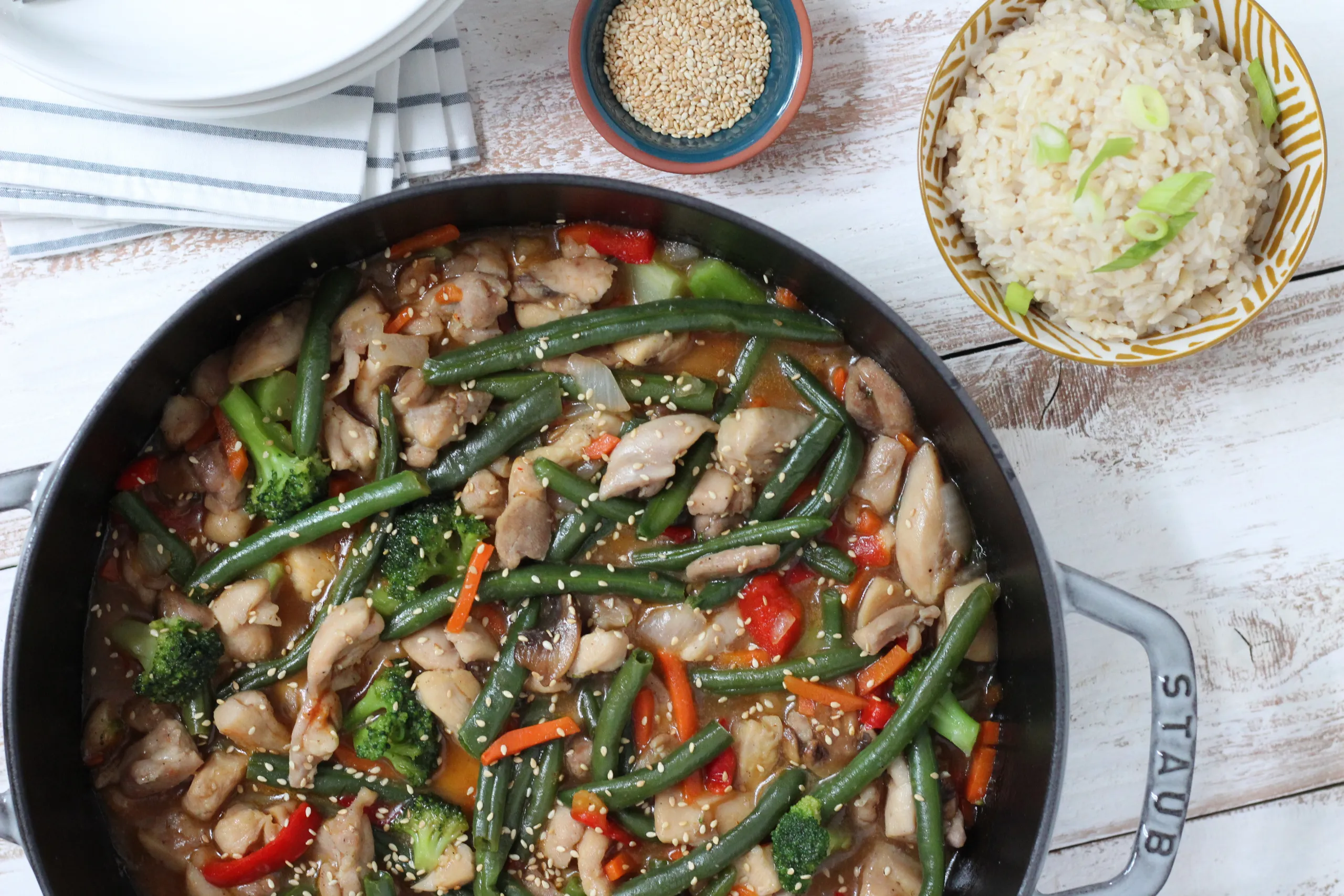 Honey Sesame Chicken Stir Fry