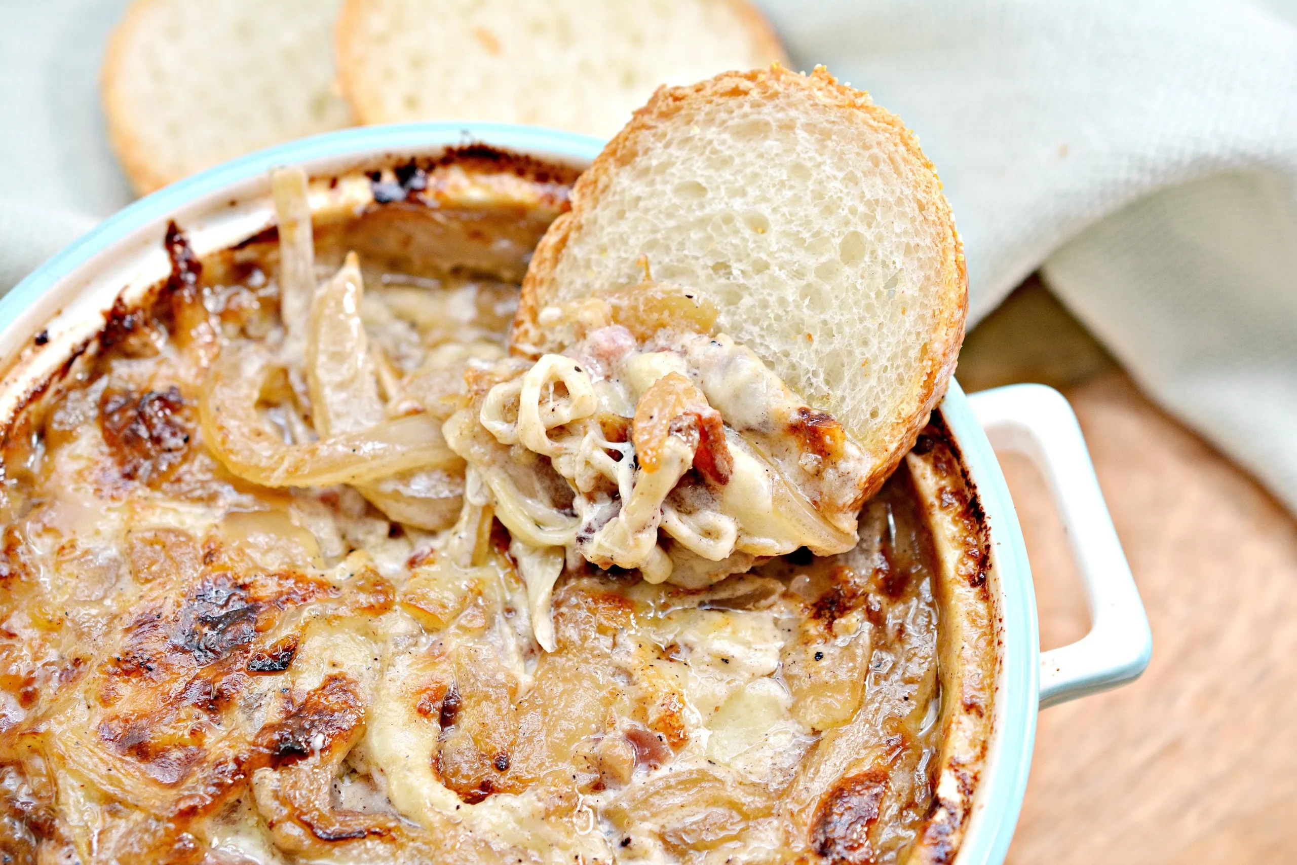 Hot Caramelized Onion Bacon Dip