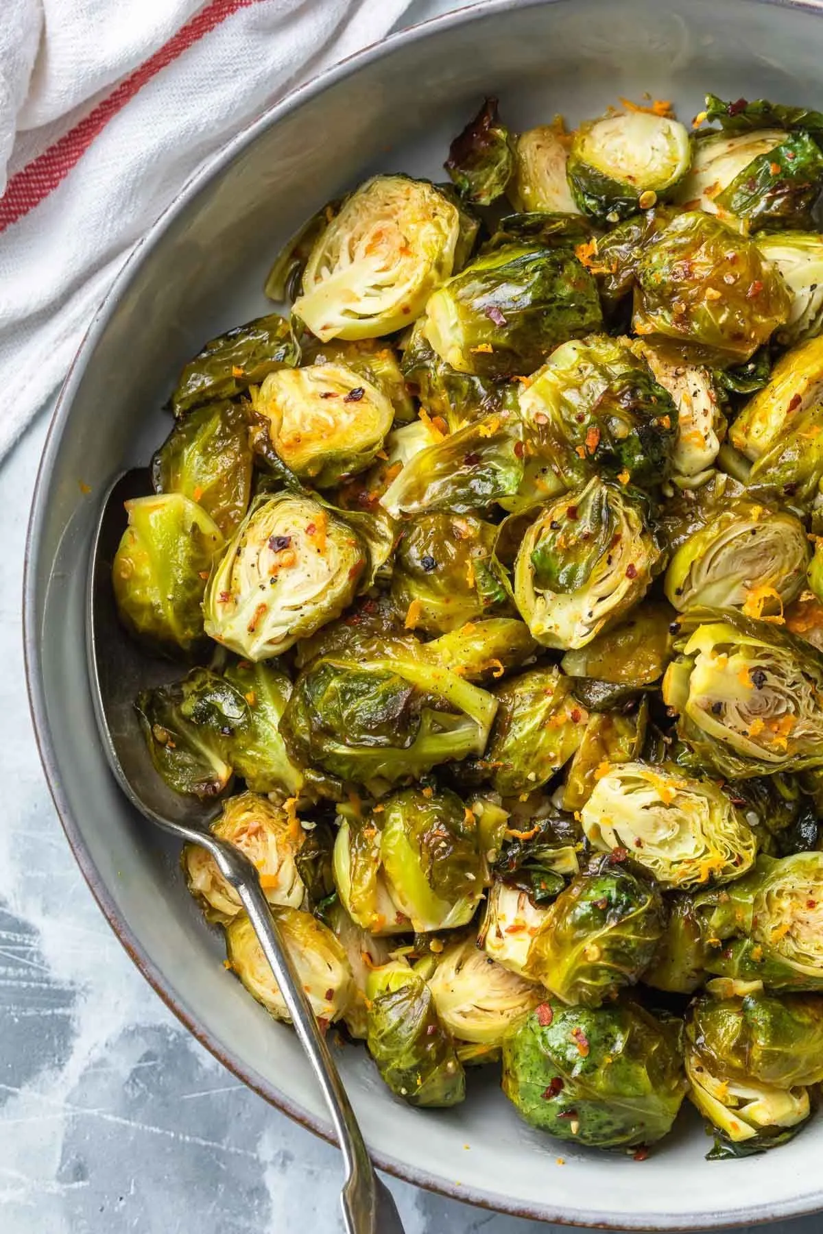 Hot Honey Brussels Sprouts Salad