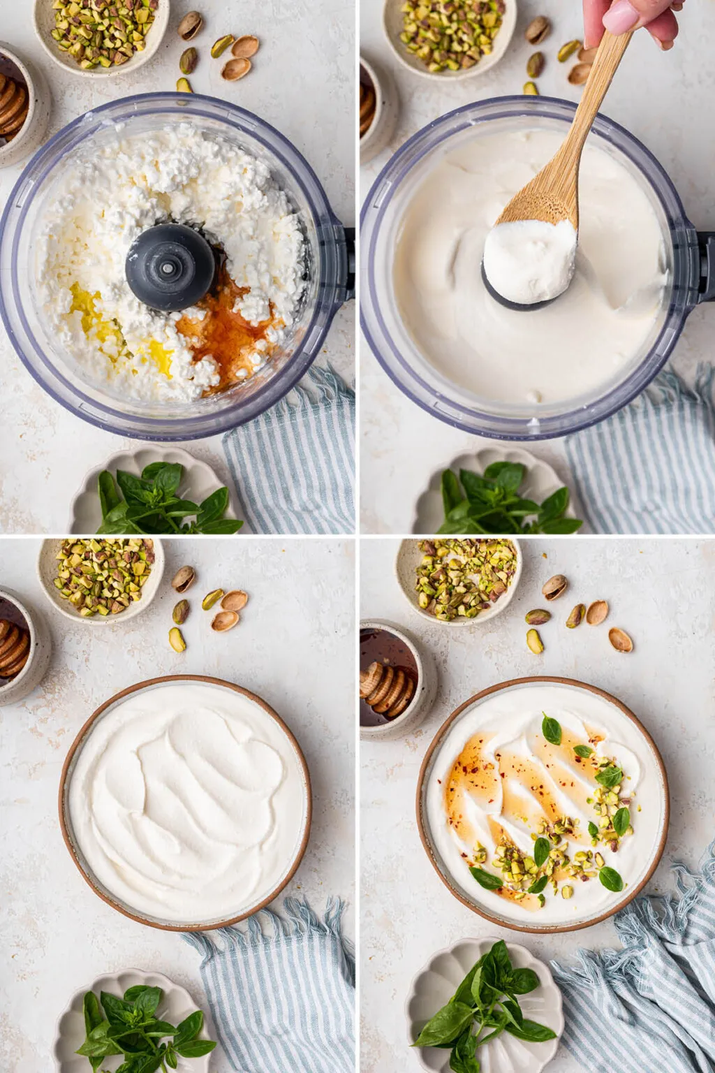 Hot Honey Whipped Cottage Cheese Dip