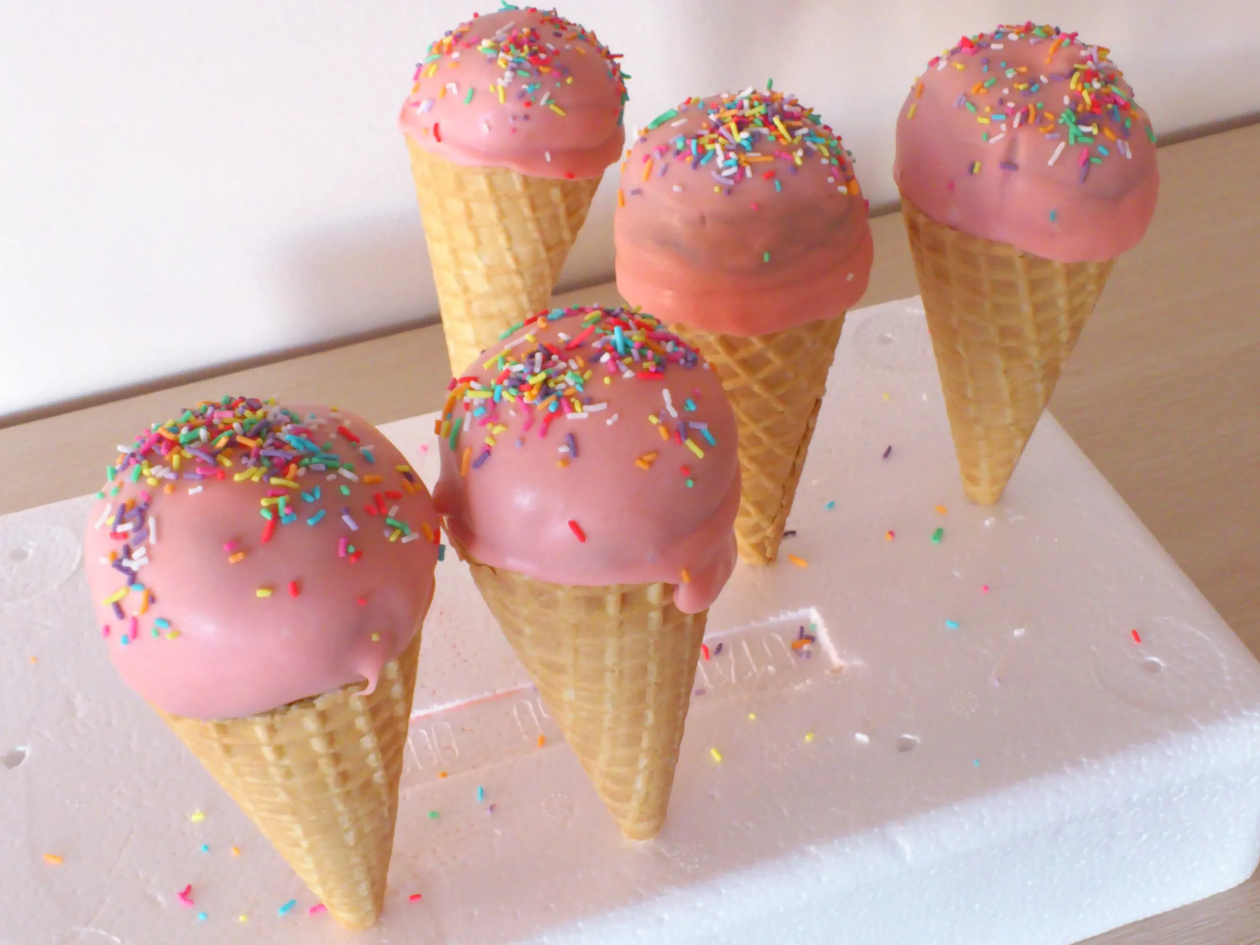 Ice Cream Cone Cake Pops