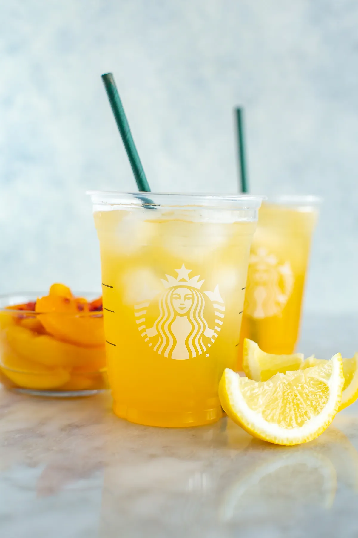 Iced Peach Green Tea Lemonade Starbucks Copycat