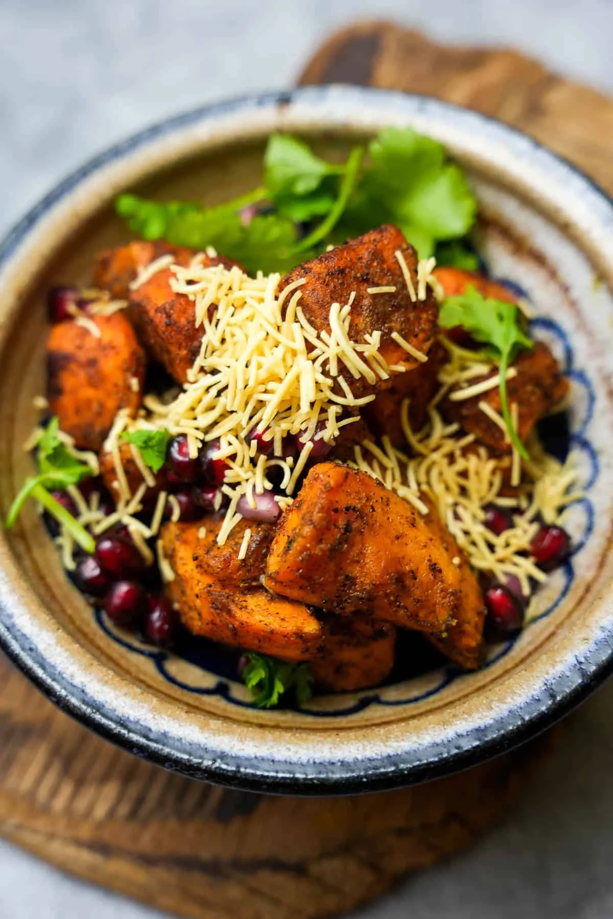 Indian Mint and Sweet Potato Salad Vrat Ki Chatpati Pudina Shakarkandi Chaat