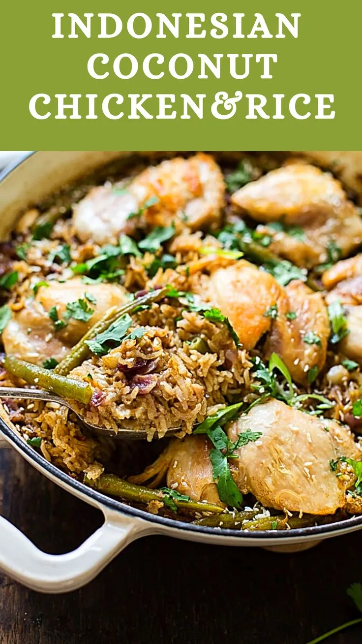 Indonesian Coconut Rice with Chicken
