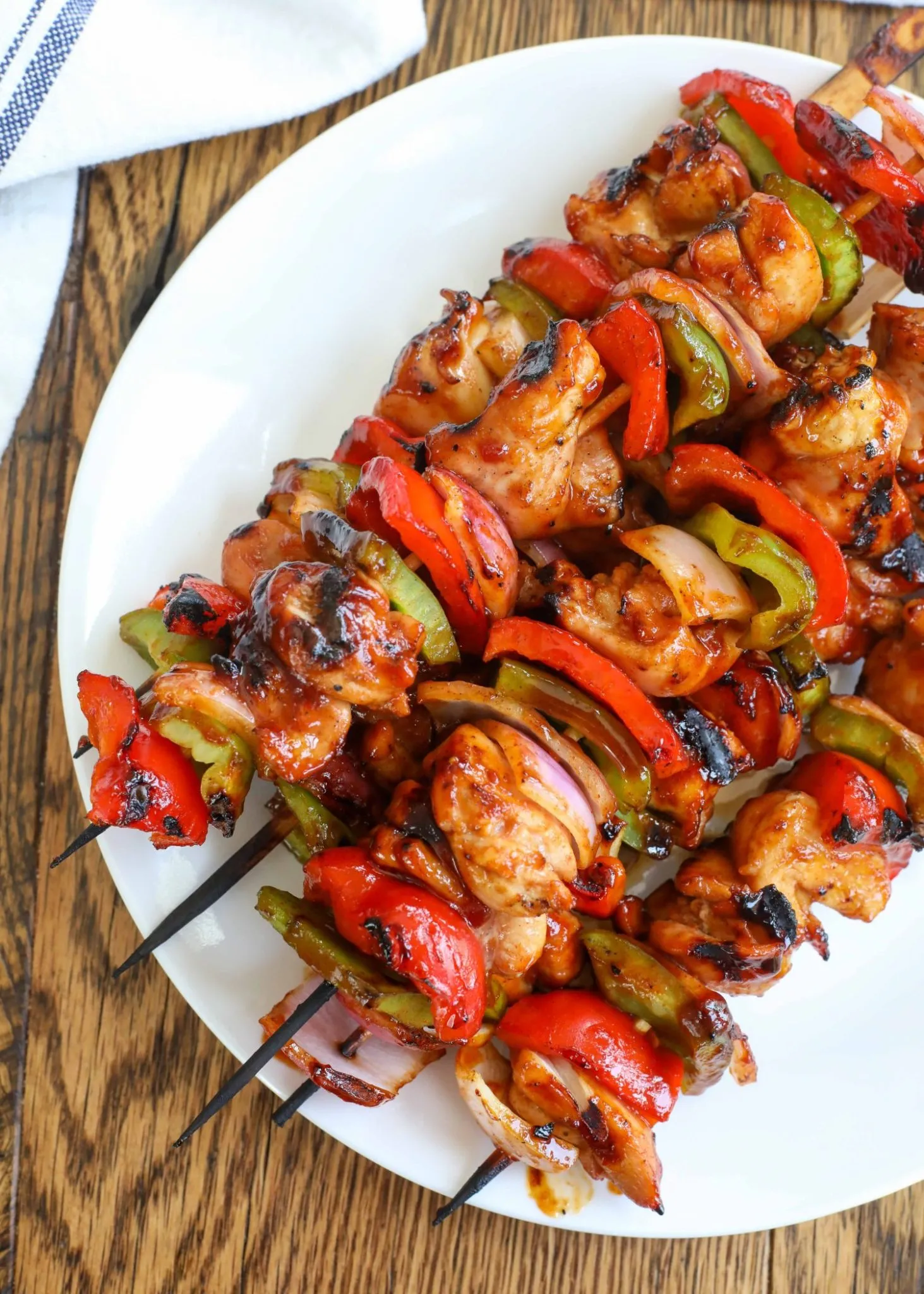 Indoor BBQ Chicken Skewers