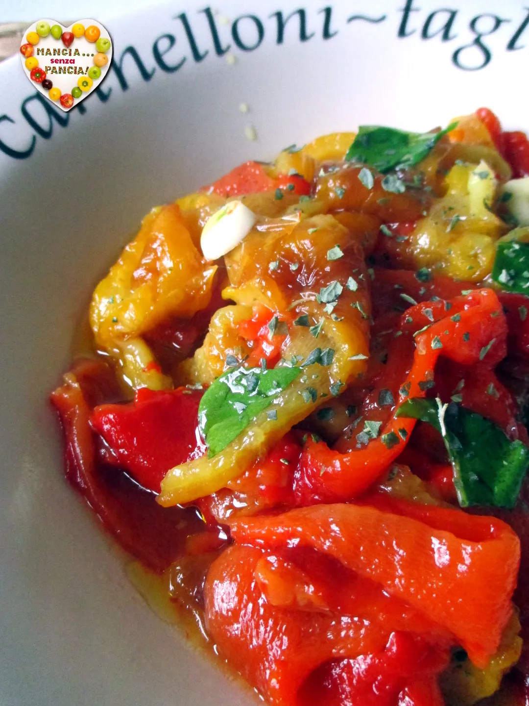 Insalata di Melanzane e Peperoni Arrostiti