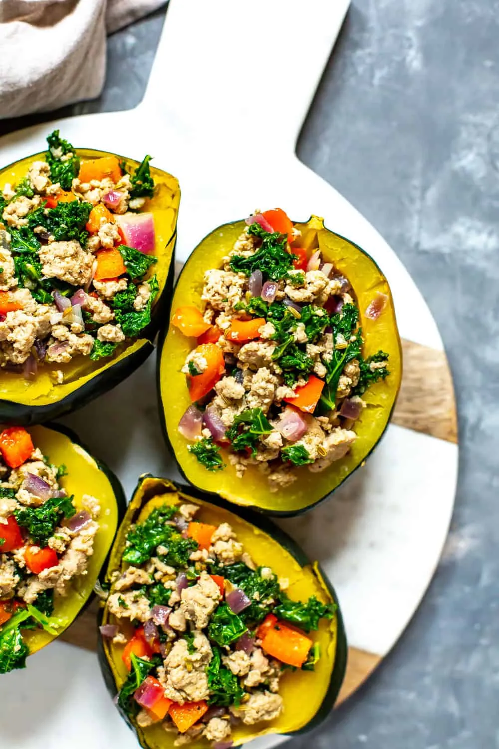 Instant Pot Acorn Squash Breakfast Bowls (Vegan, Gluten-Free, Refined Sugar-Free, Nut-Free Option)