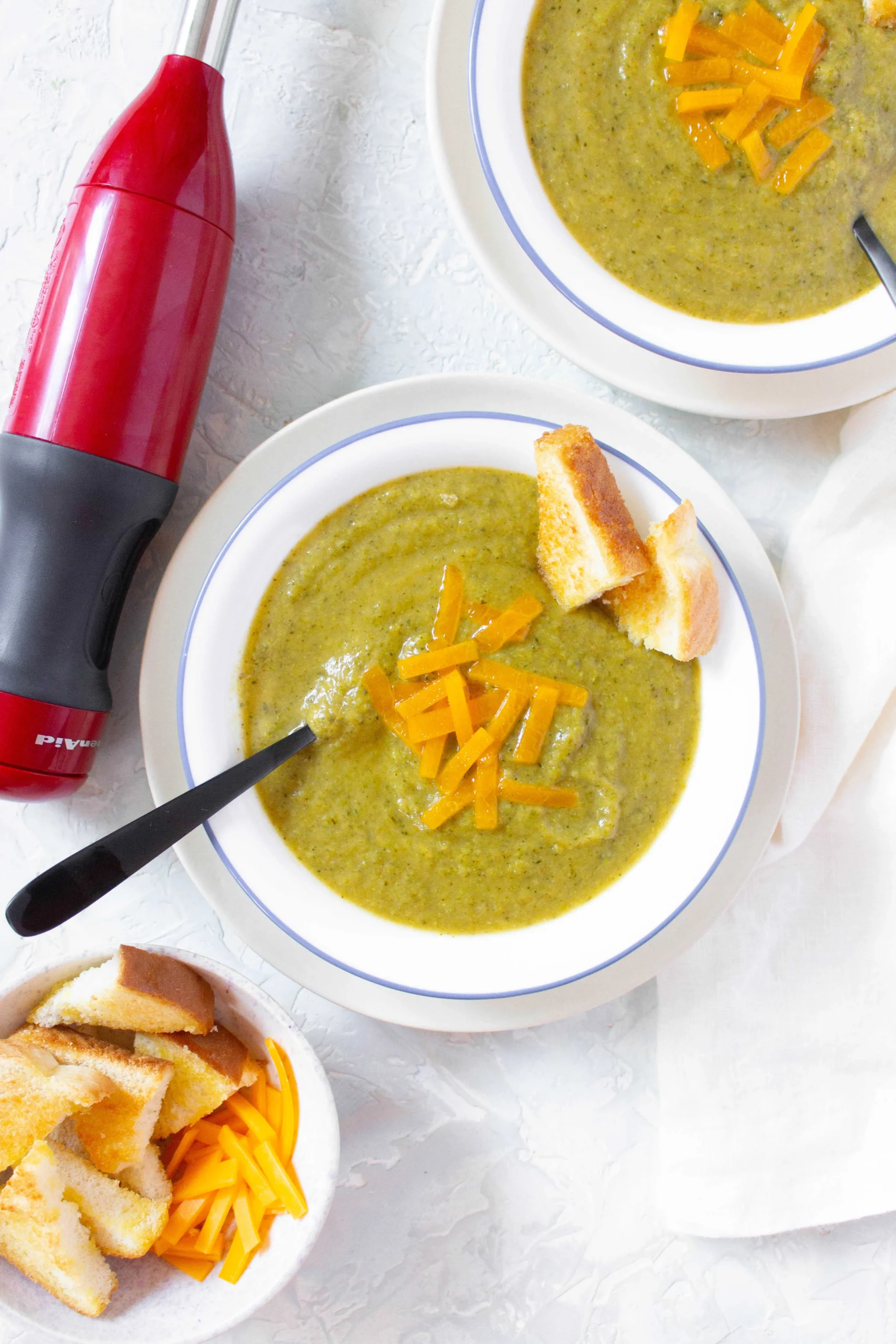 Instant Pot Broccolini Broccoli Cheddar Soup
