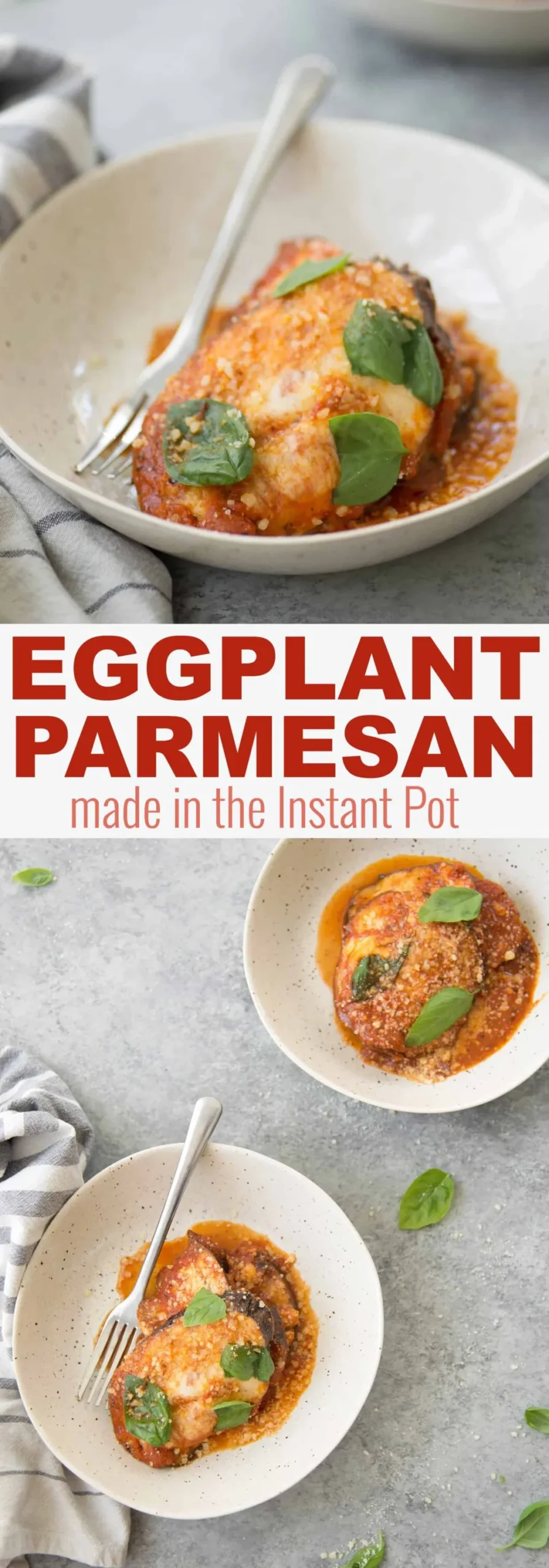 Instant Pot Eggplant Parmesan