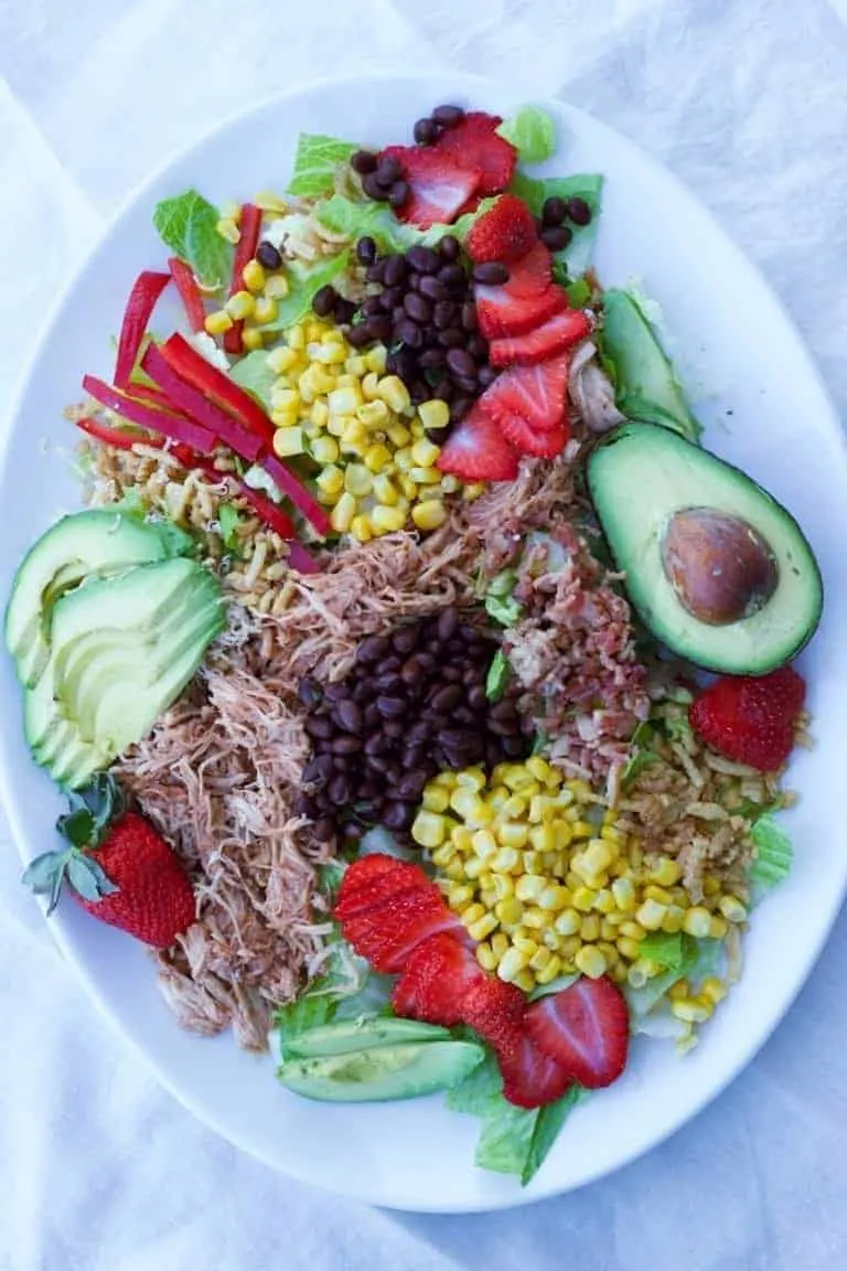 Instant Pot Frozen Chicken Strawberry BBQ Chicken Salad