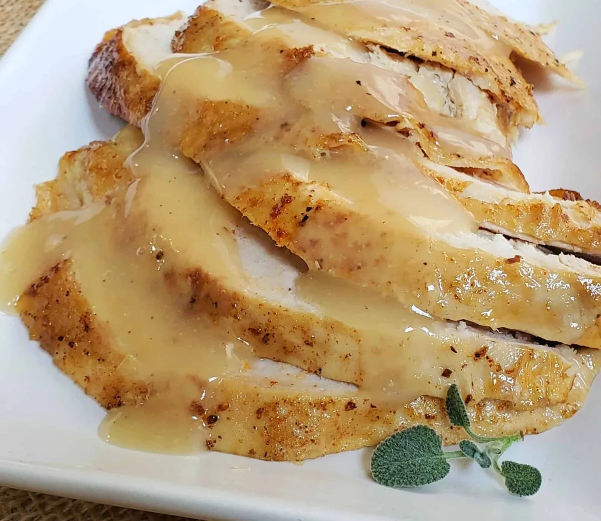 Instant Pot Maple Mustard Turkey Breast with Easy Gravy