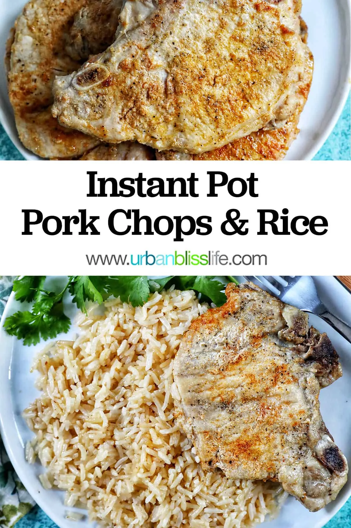 Instant Pot Pork Chops and Rice