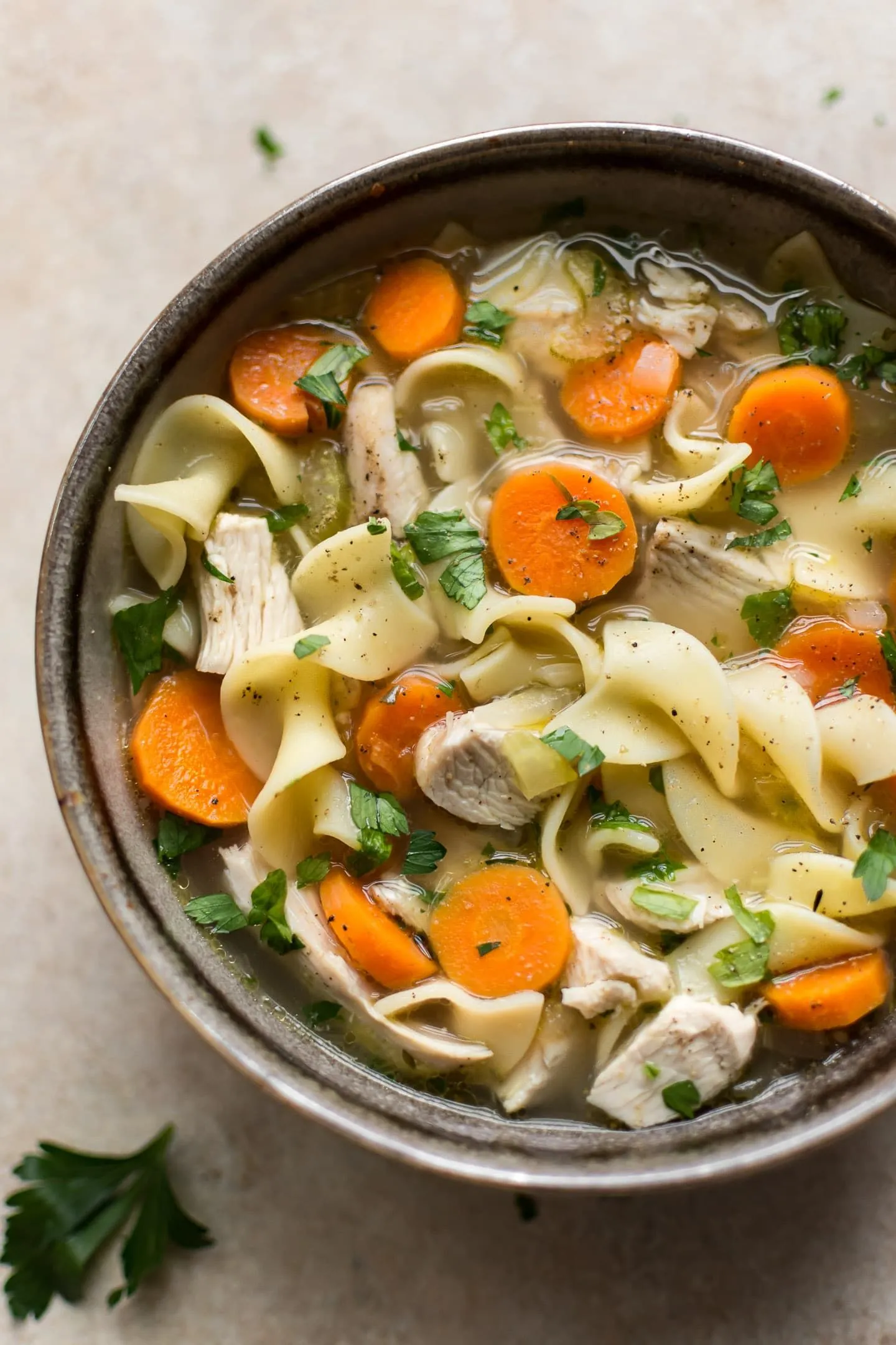 Instant Pot Turkey Vegetable Pasta Soup