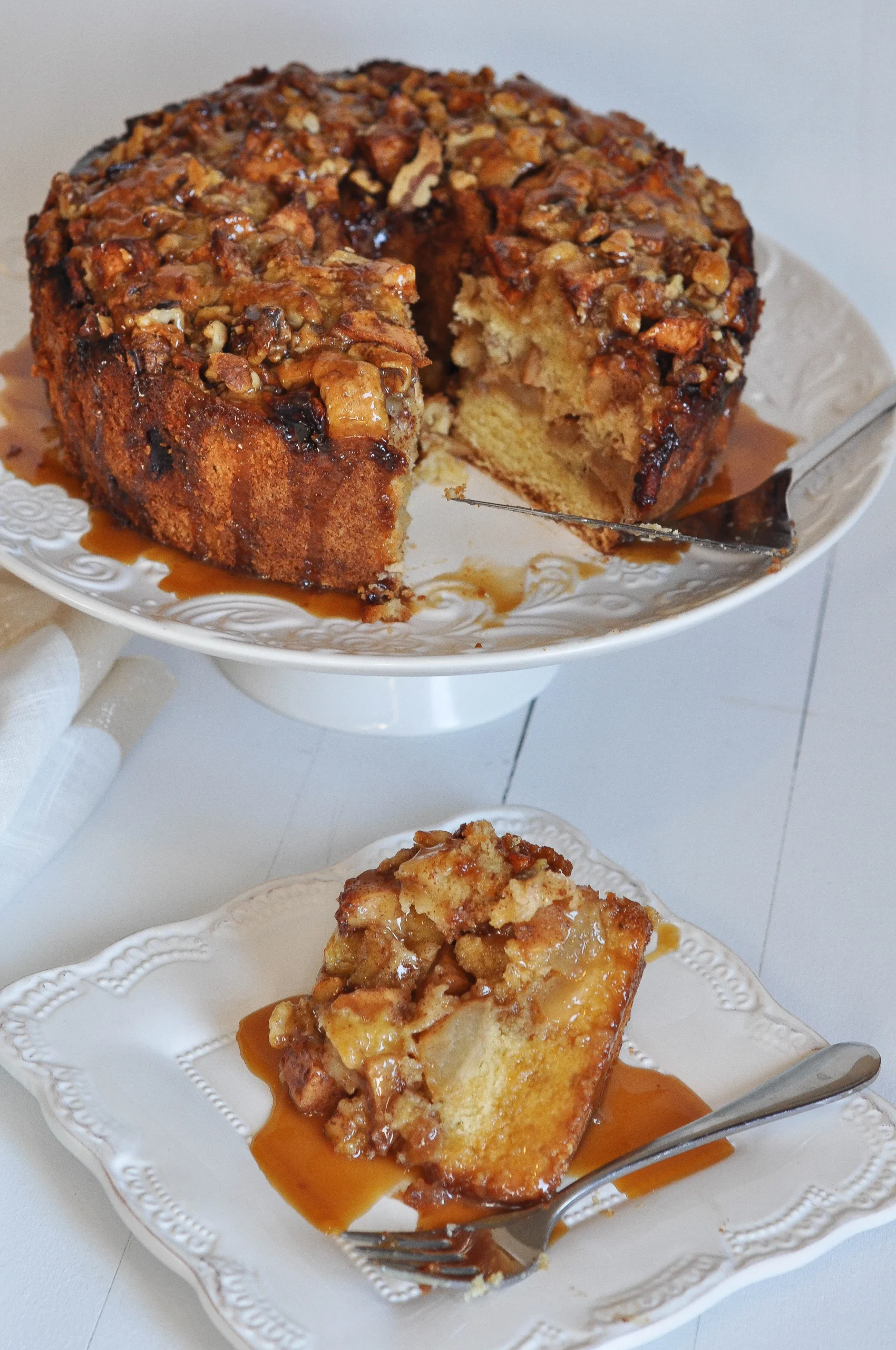 Irish Apple Cake with Whiskey Hard Sauce