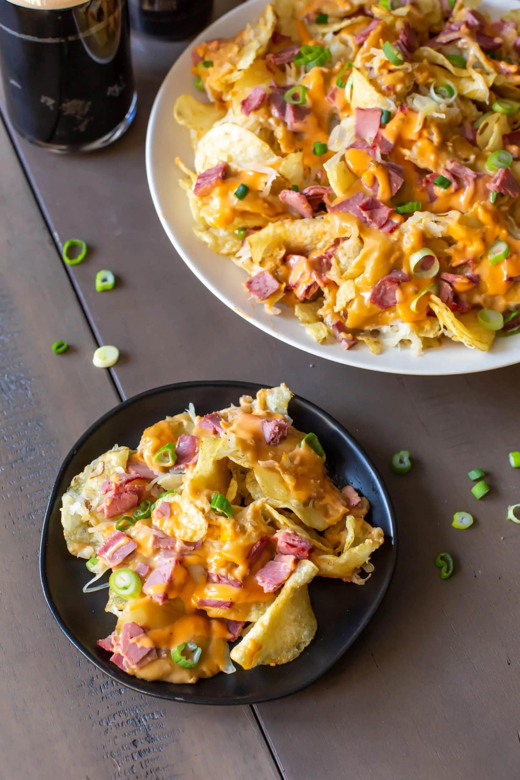 Irish Potato Nachos with Beer Cheese Sauce