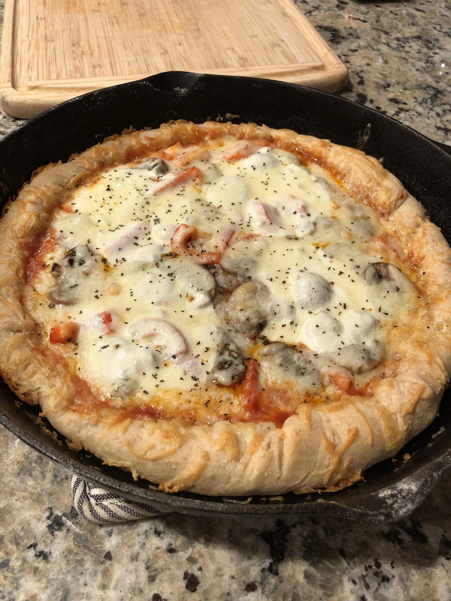 Iron Skillet Sourdough Pizza