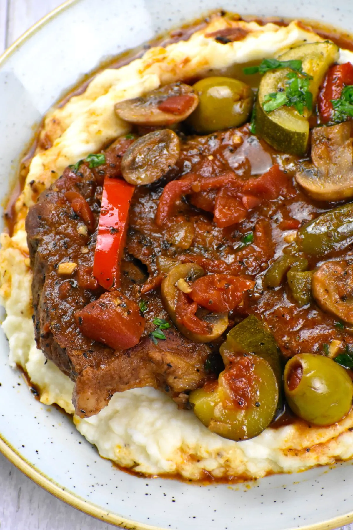 Italian Braised Pork Steaks