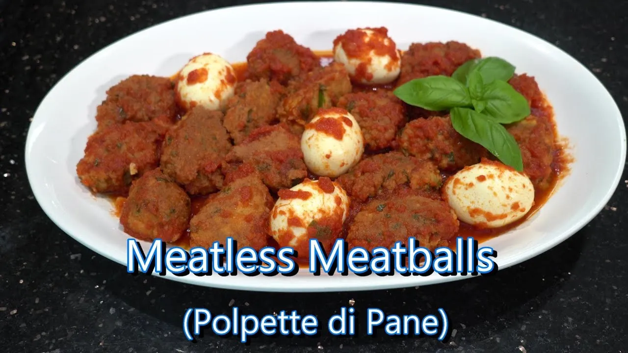 Italian Meatless Meatballs Polpette di Pane
