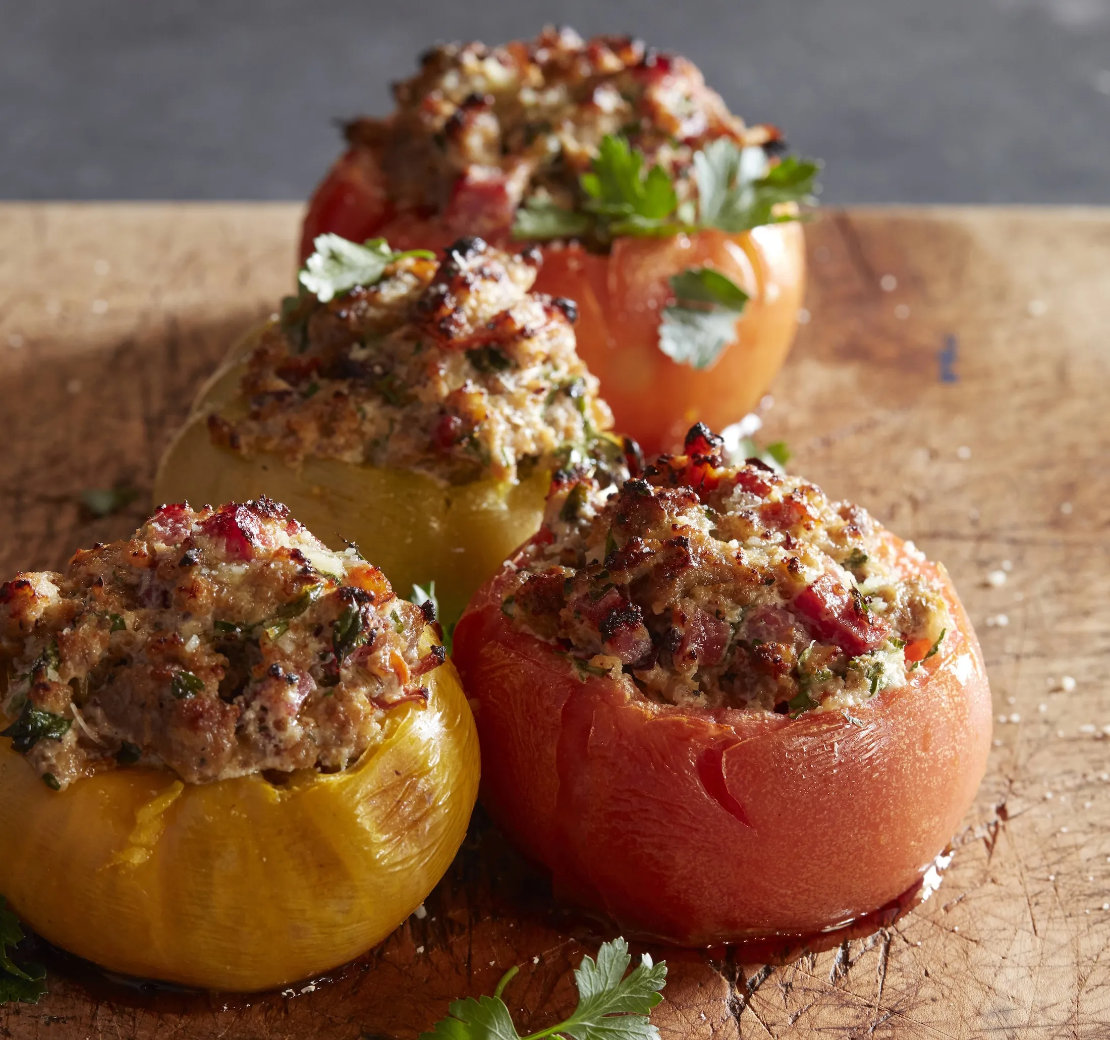 Italian Sausage Stuffed Tomatoes