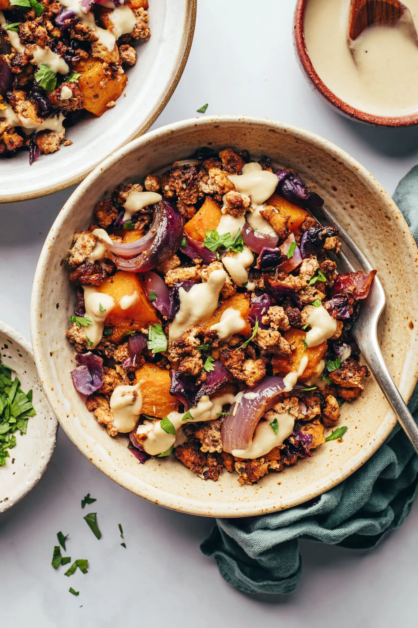 Italian Tofu Veggie Sheet Pan Meal