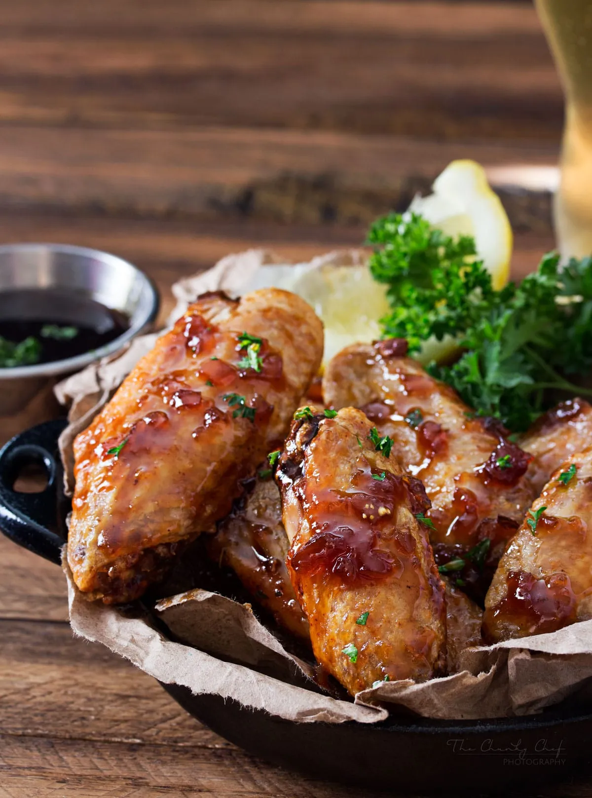 Jack Daniels Honey Barbecue Baked Chicken Wings