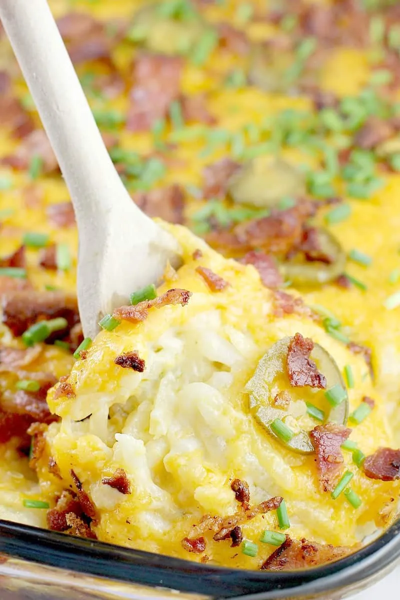 Jalapeno Popper Hash Brown Casserole