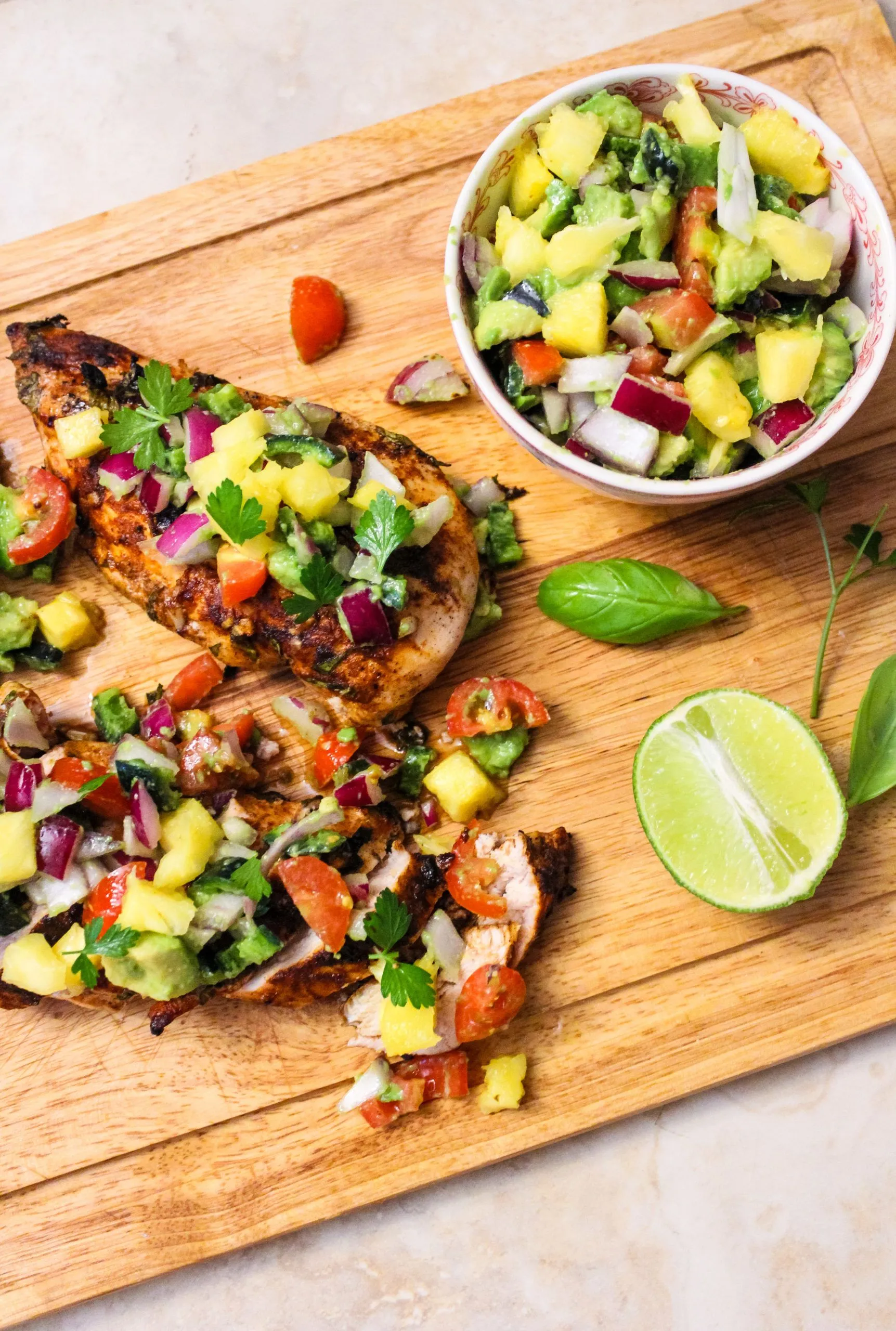 Jamaican Jerk Chicken with Papaya Salsa