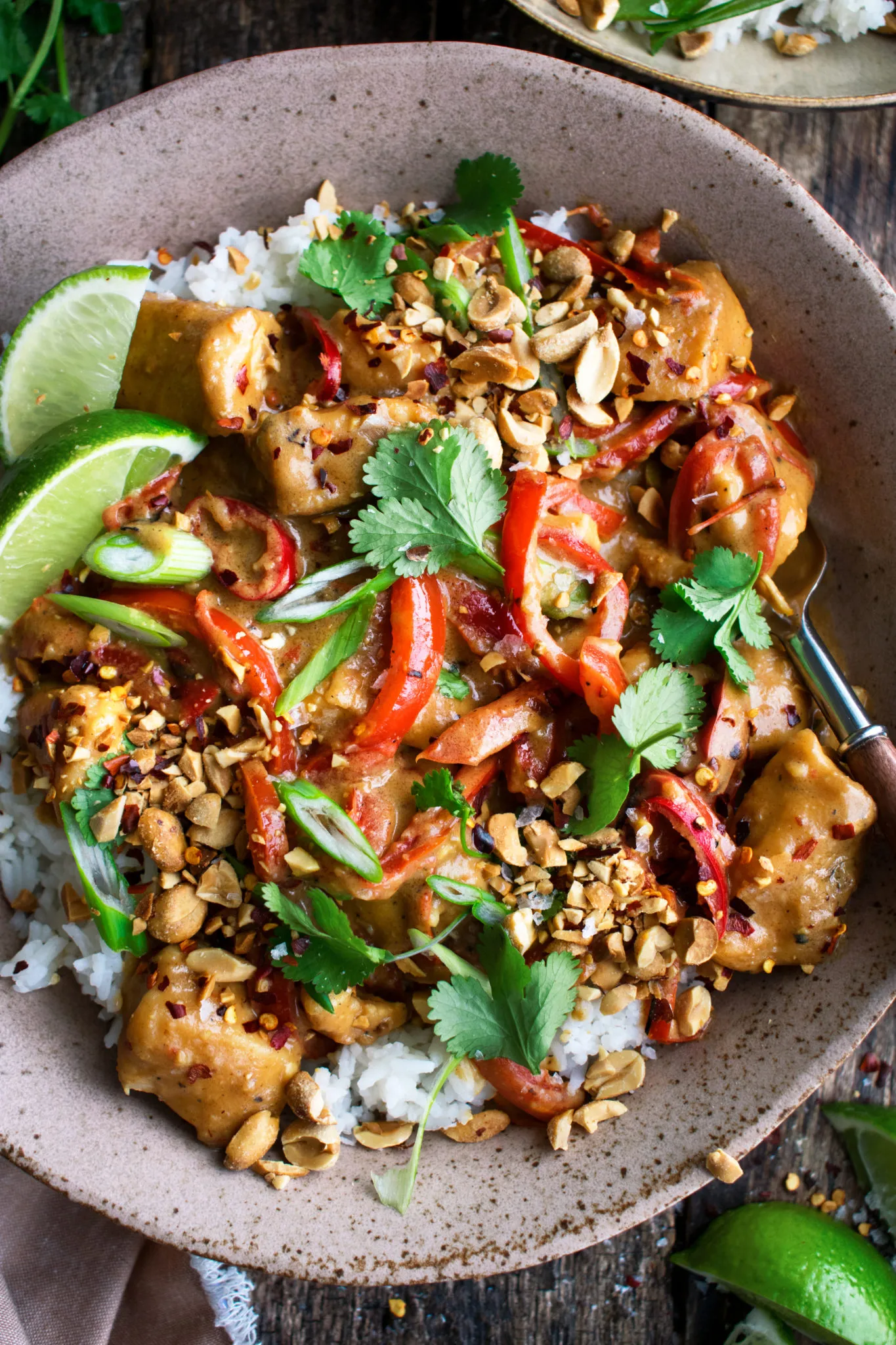 Jeff's Thai Chicken in Peanut Sauce