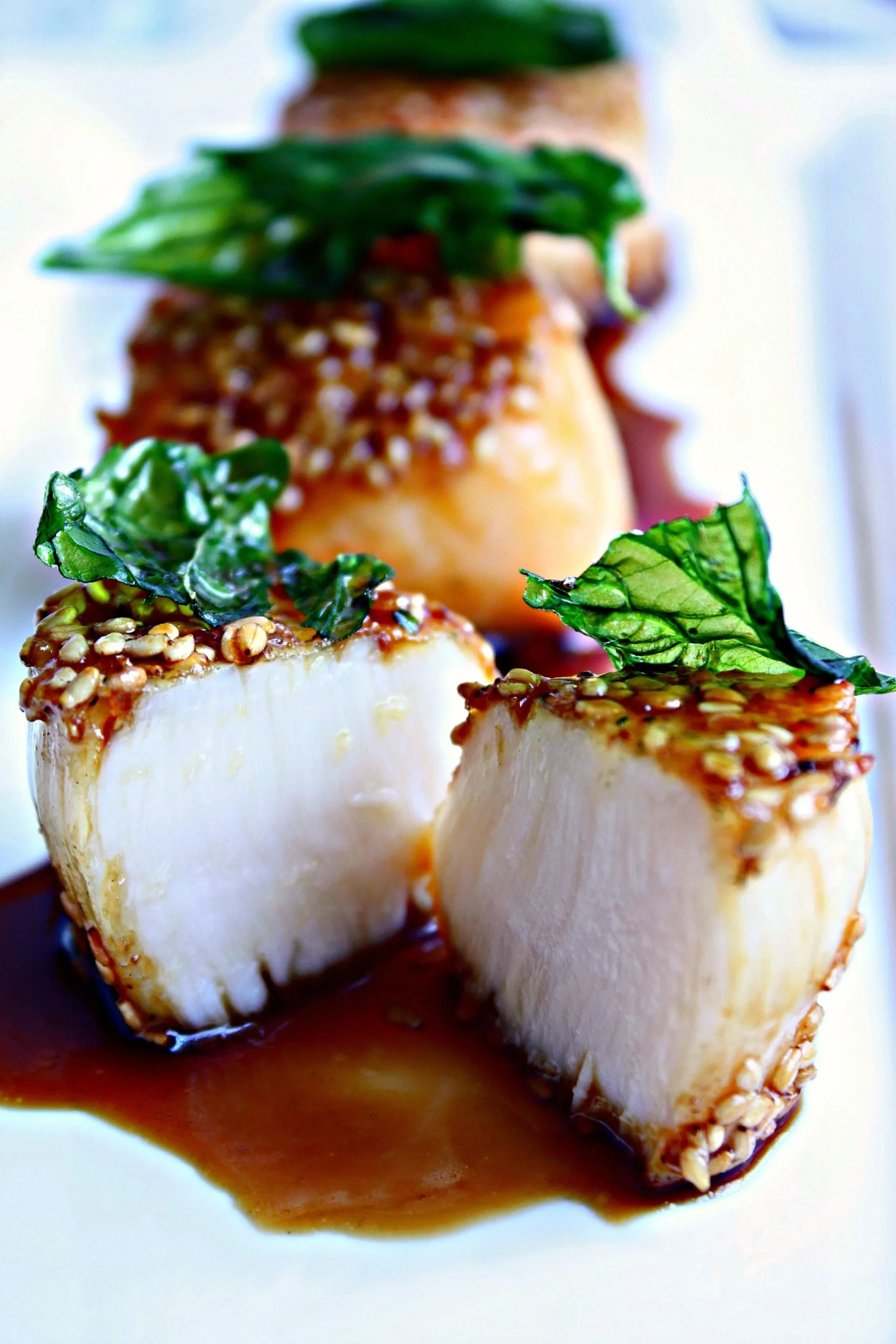 Jodie's Honey Sesame Scallops