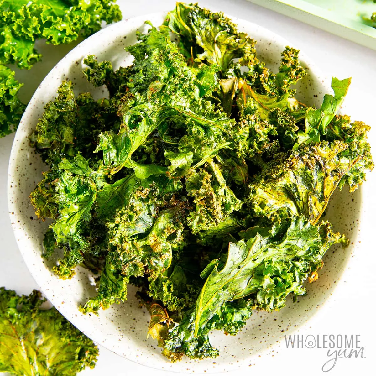 Kale Chips with Toasted Lemon Zest