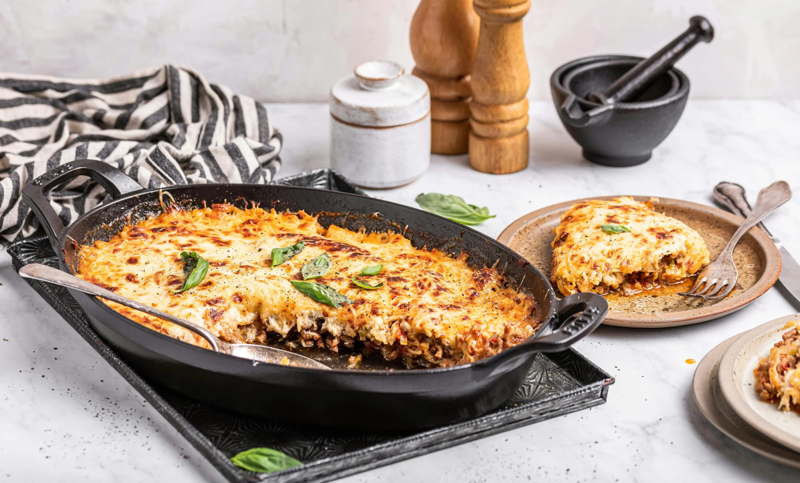 Keto Low Carb Skillet Lasagna
