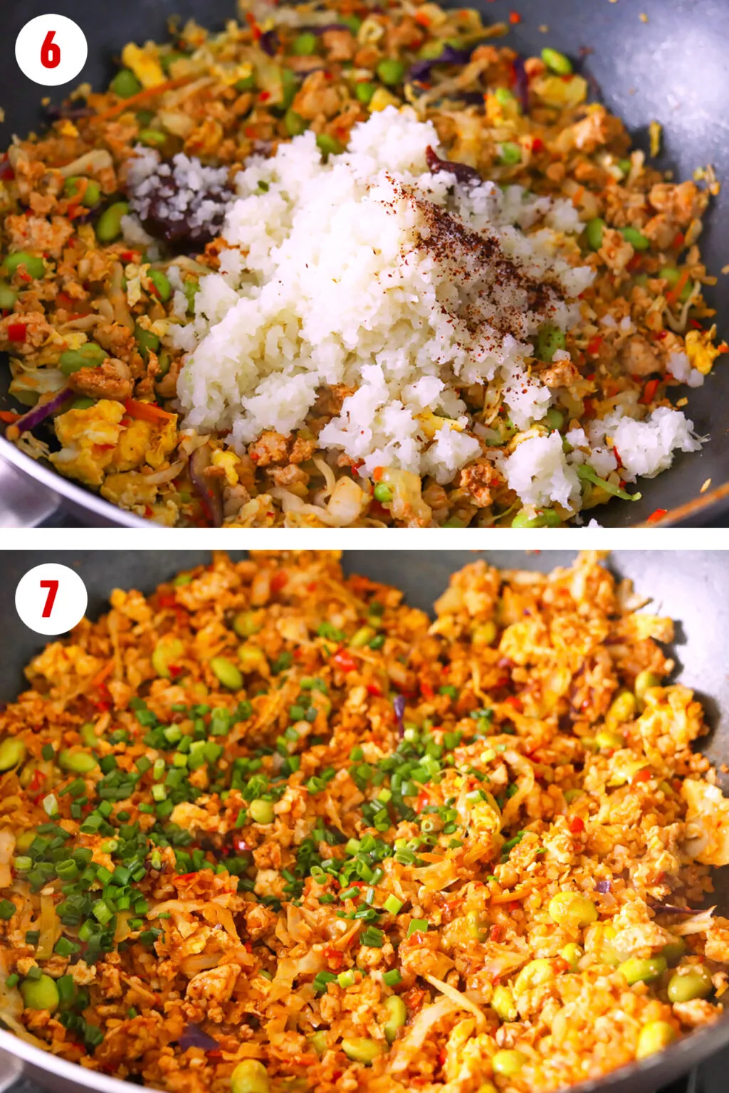 Korean Cauliflower Fried Rice