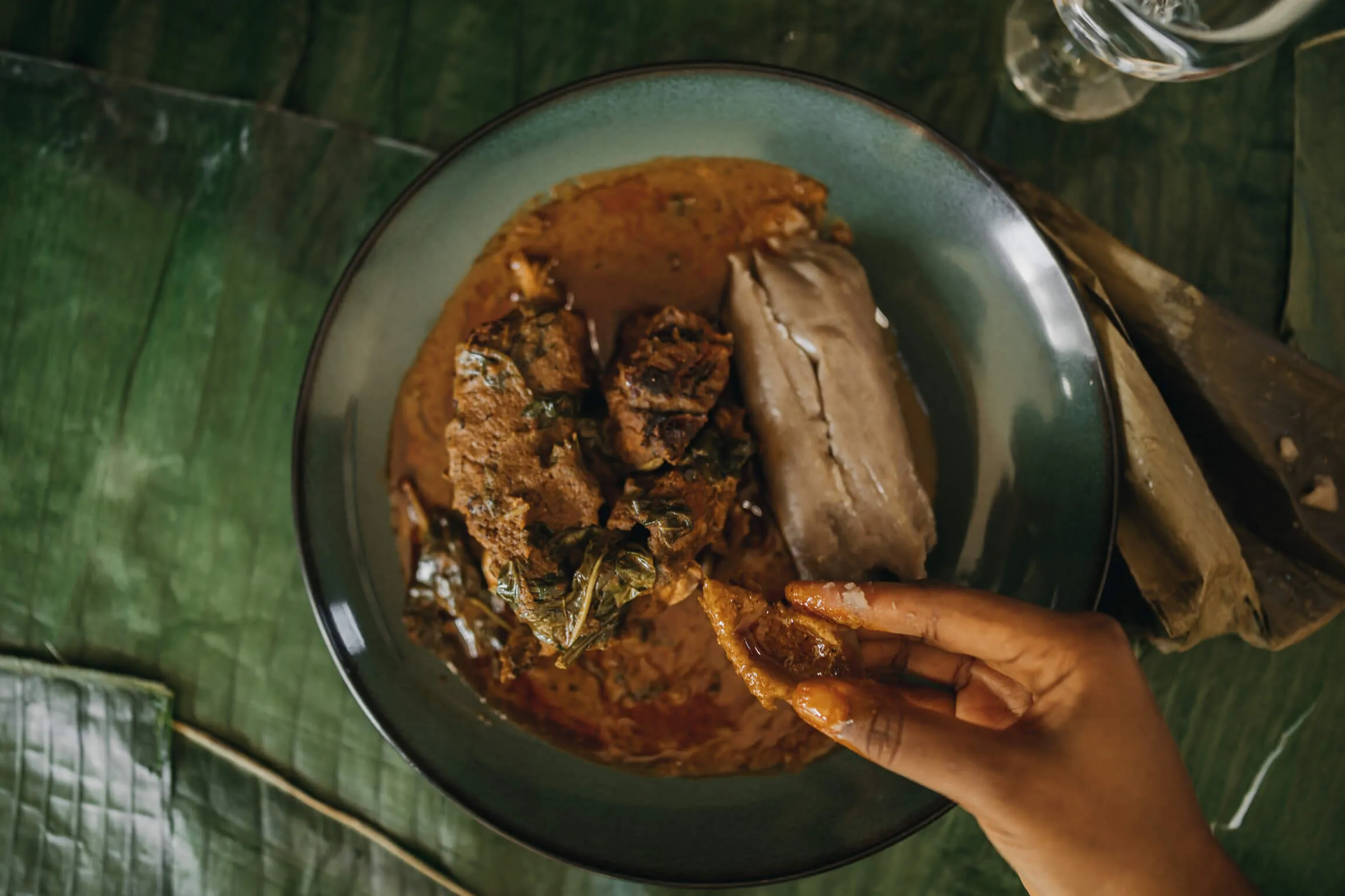 Kwacoco and Banga Soup