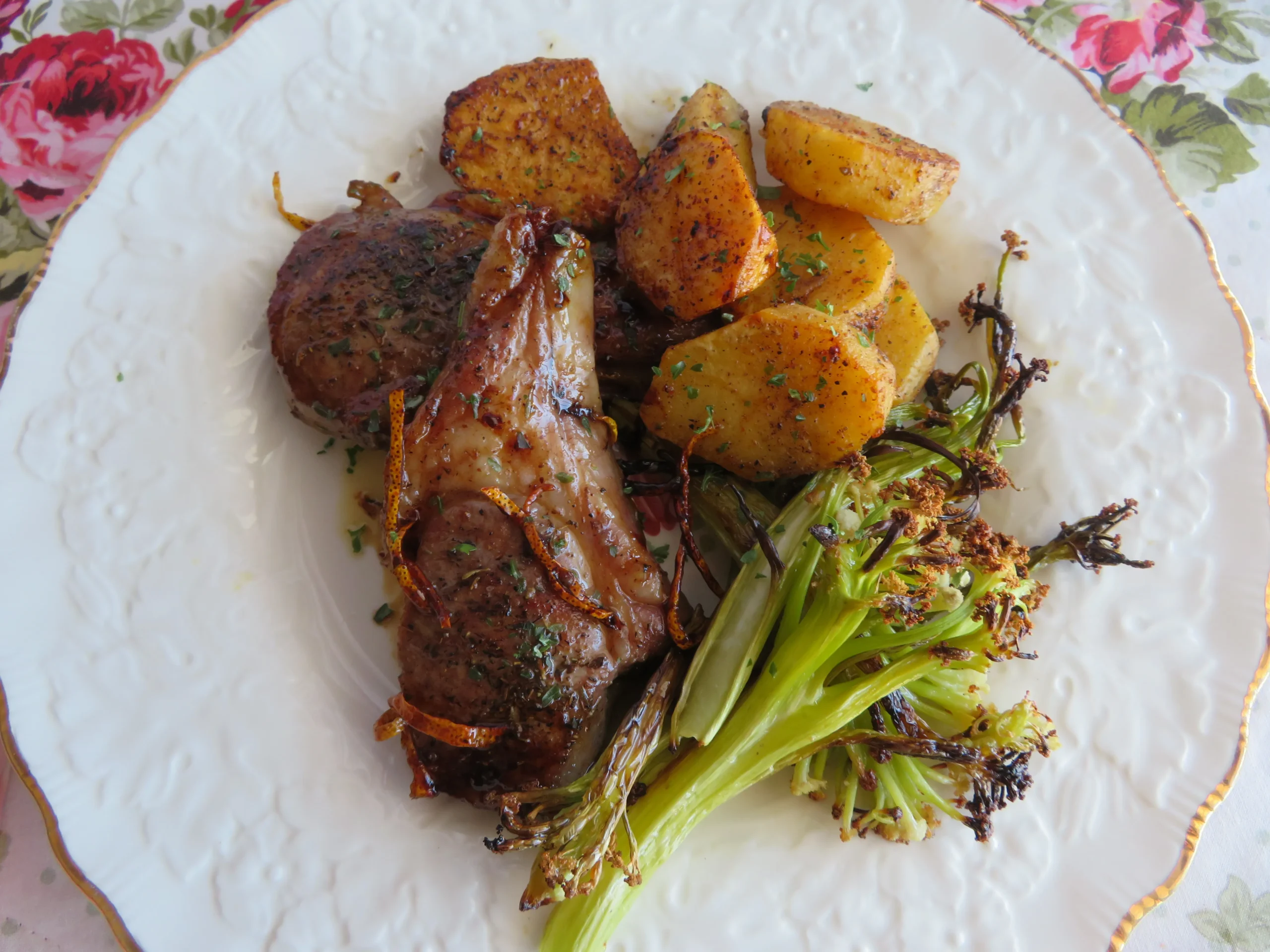 Lamb Chops with Honey Lemon Thyme
