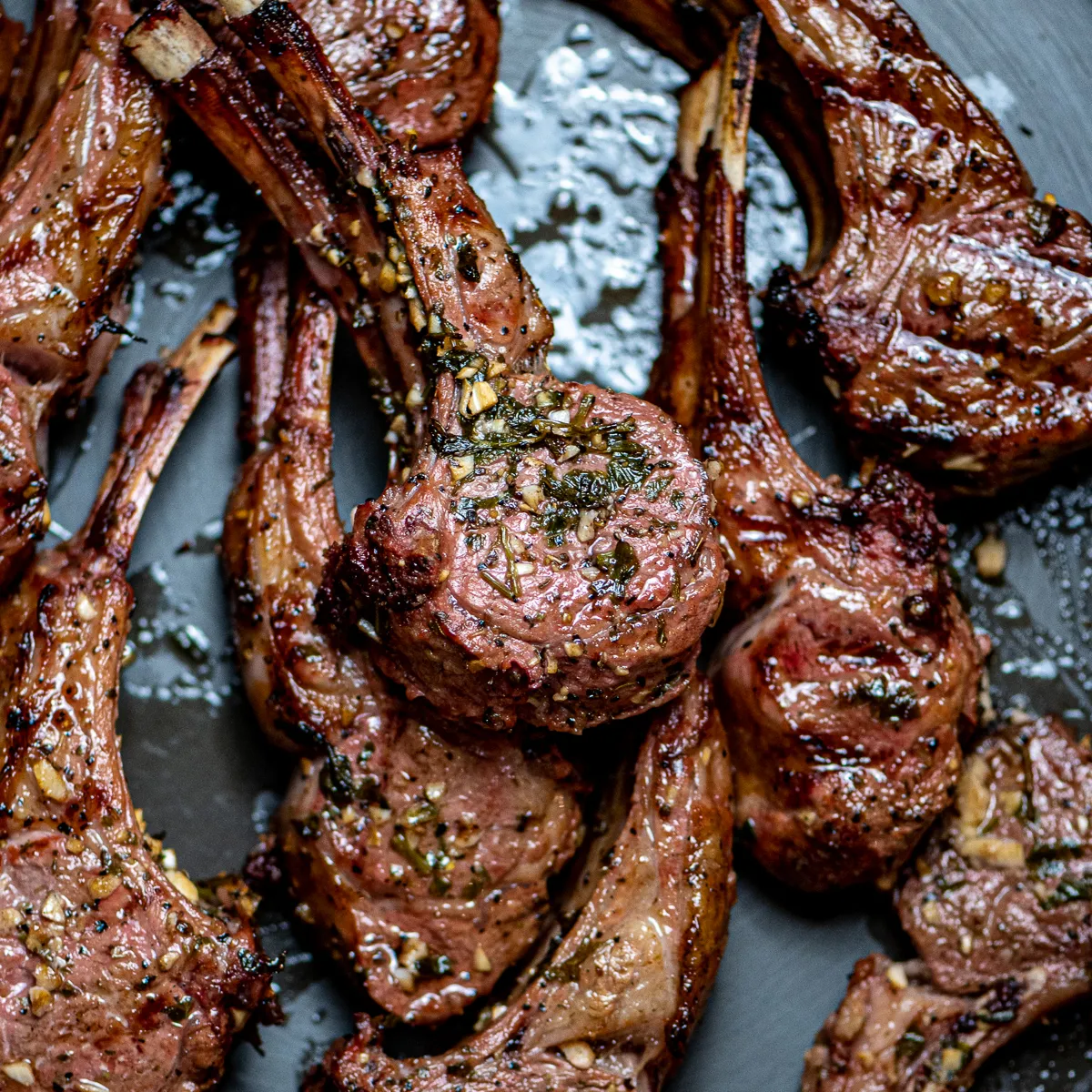 Lamb Rib Chops Broiled Greek Style
